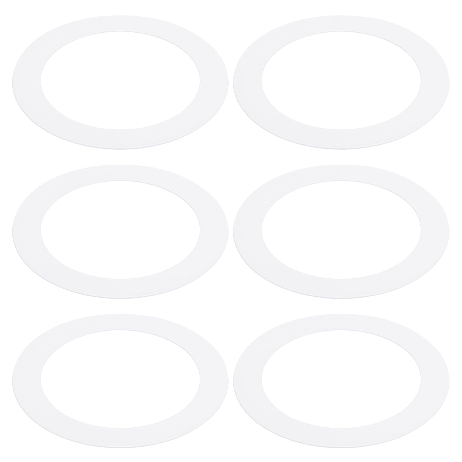 PATIKIL Goof Rings Inner Diameter 4.13, Outer Diameter 5.91, 6 Pcs Metal Goof Rings Cover Recessed Light Trim for Ceiling Wall F