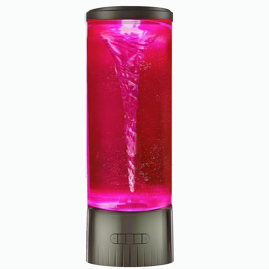 COLORLIFE Large Sensory Twister Light Water Vortex - Black Acrylic, Model BH-TB01 for Home, Office, Holiday, Birthday, Christmas Gifts