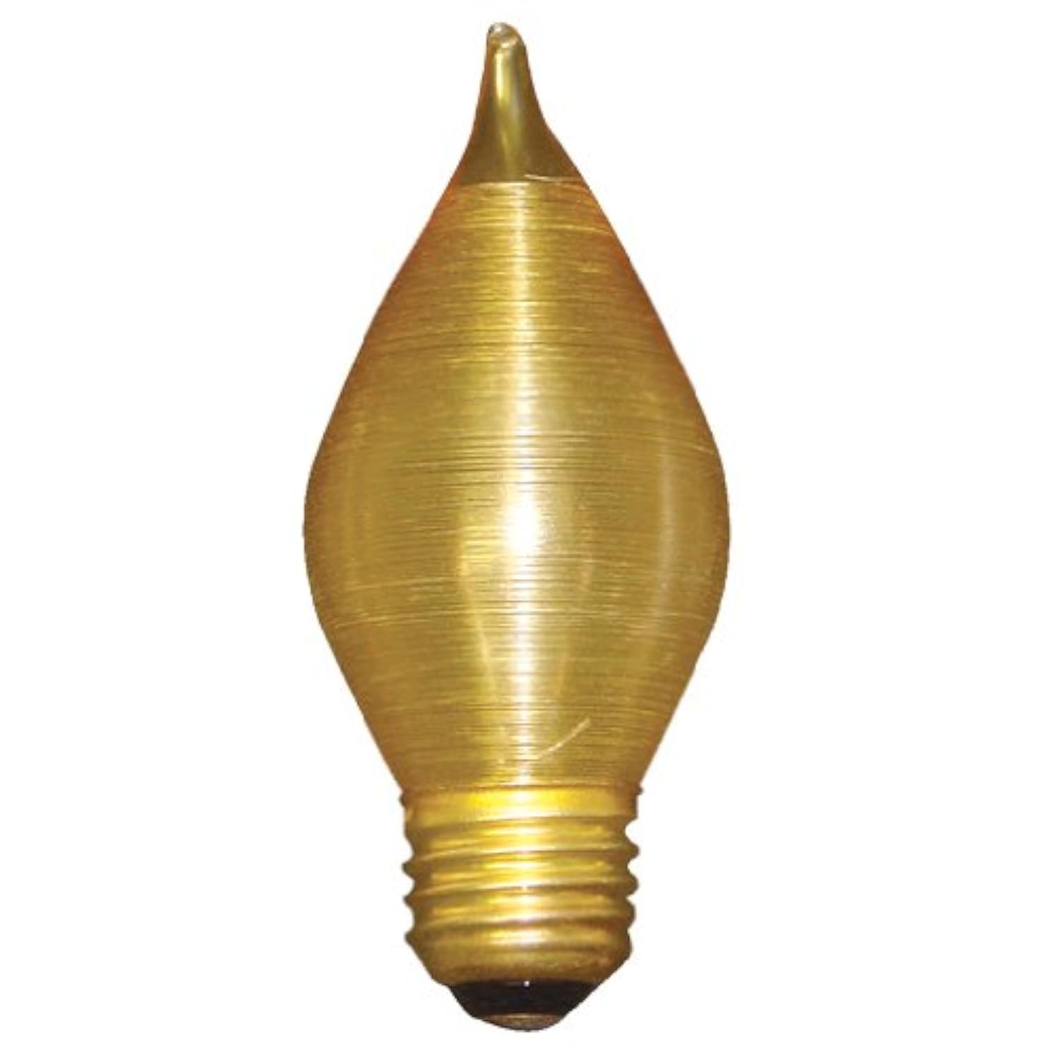 Bulbrite 431140-10PK - 40W - C15 - E26 Base - 130V - 2600K - 4,000Hrs - Amber - Spunlite Incandescent Chandelier Bulbs