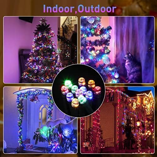 Quntis 760 LEDs Christmas Cluster String Lights, 25FT Multicolor Waterproof, 8 Modes for Indoor/Outdoor Decor, Model FT4-760MC-30