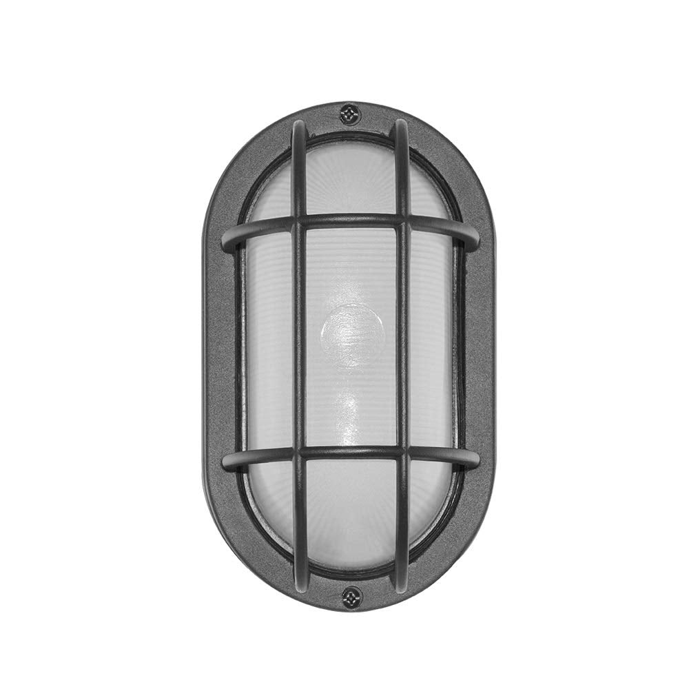 Euri Lighting Integrated LED Wall Light, Aluminum, 6.2W, 434 Lumens, 5000K Cool White, Model EOL-WL13BLK-2050e,