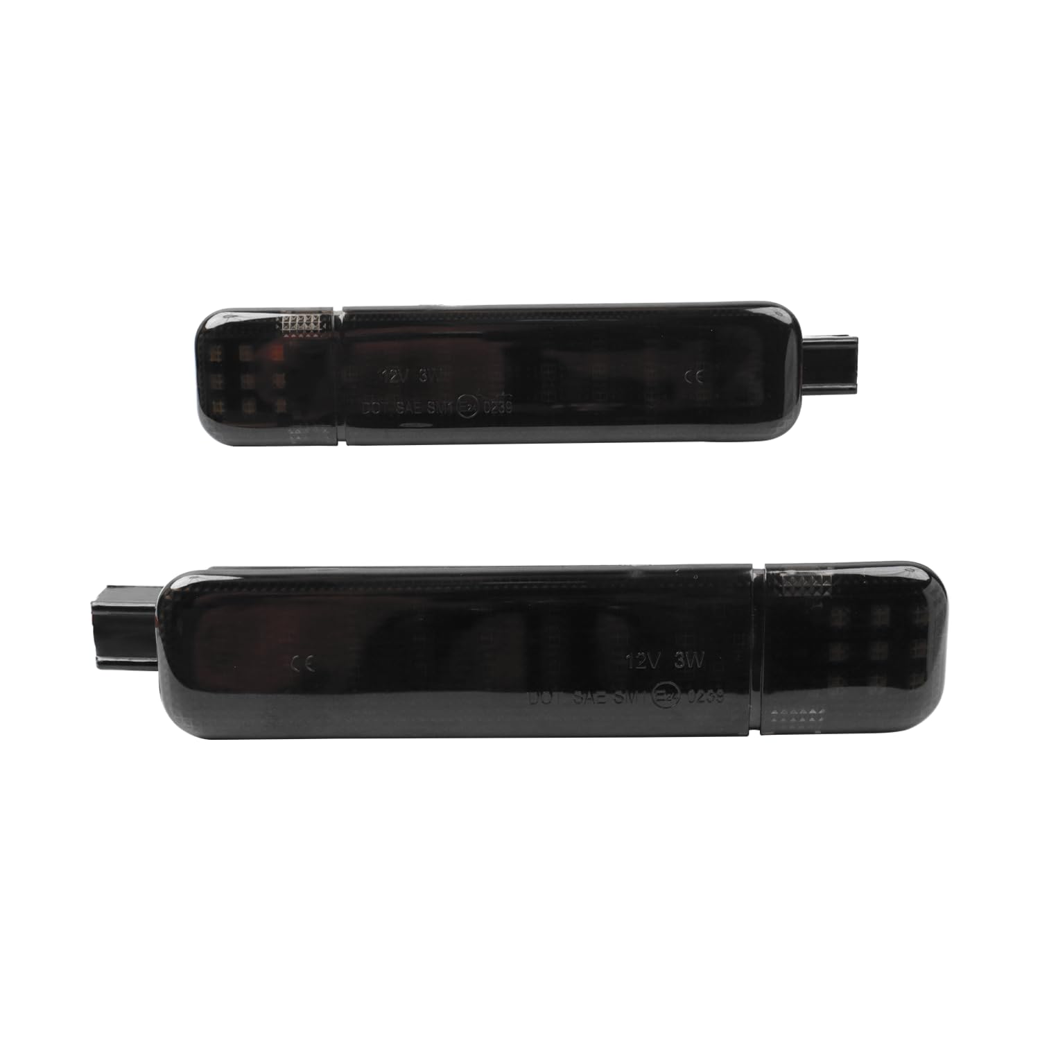 Afeisol Led Side Door Panel Lights Courtesy Light Fit For Chevy Sierra Gmc C/K  Yukon Silverado 1500 2500 3500 Avalanche  Suburban  Hum-Mer H2  Car Interior Doors Panel Lighting (White-smoky aroma Lens)