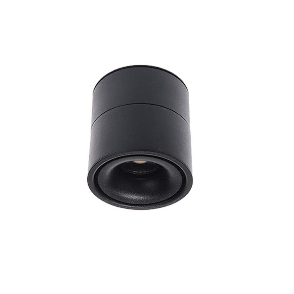 OZZKI Recessed 7W/10W Round Integrated Panel Spotlight 360 Rotate Ceiling Light Mount Spot Lamp Anti-Glare Flush Mounte Flat Dow