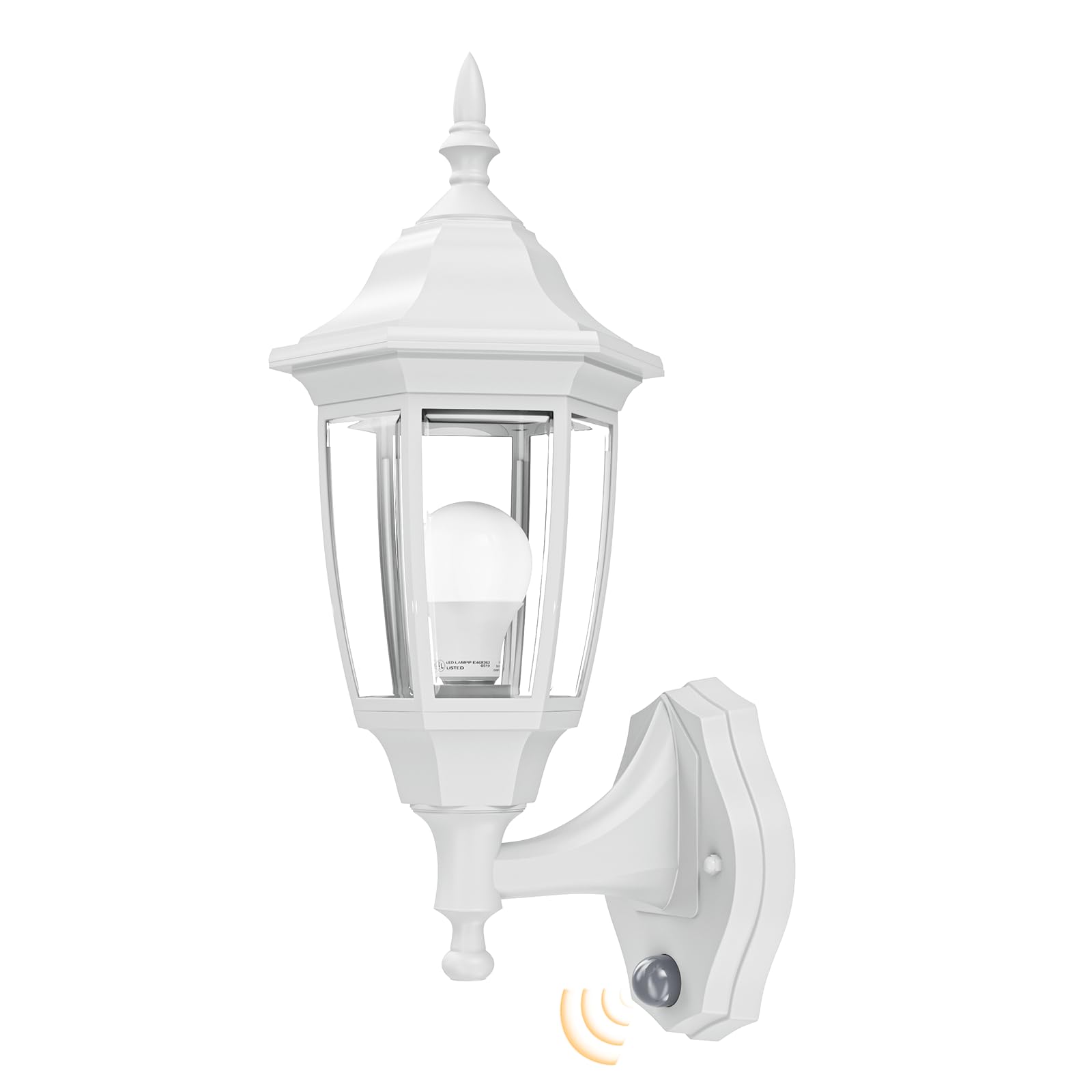 EMART Dusk to Dawn Outdoor Porch Sconce, LED Waterproof Exterior Light Fixtures, Special Handling Anti-Corrosion Plastic Materia