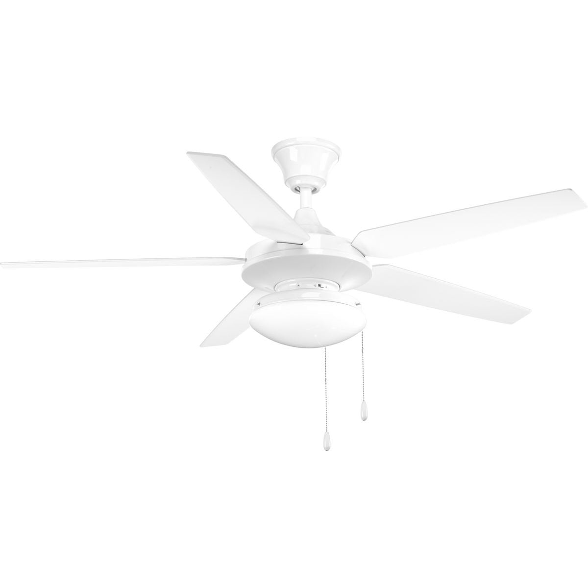 Progress Lighting P2602-30Wb Airpro Collection Universal Opal Glass Ceiling Fan Light Kit, 2-Light, White