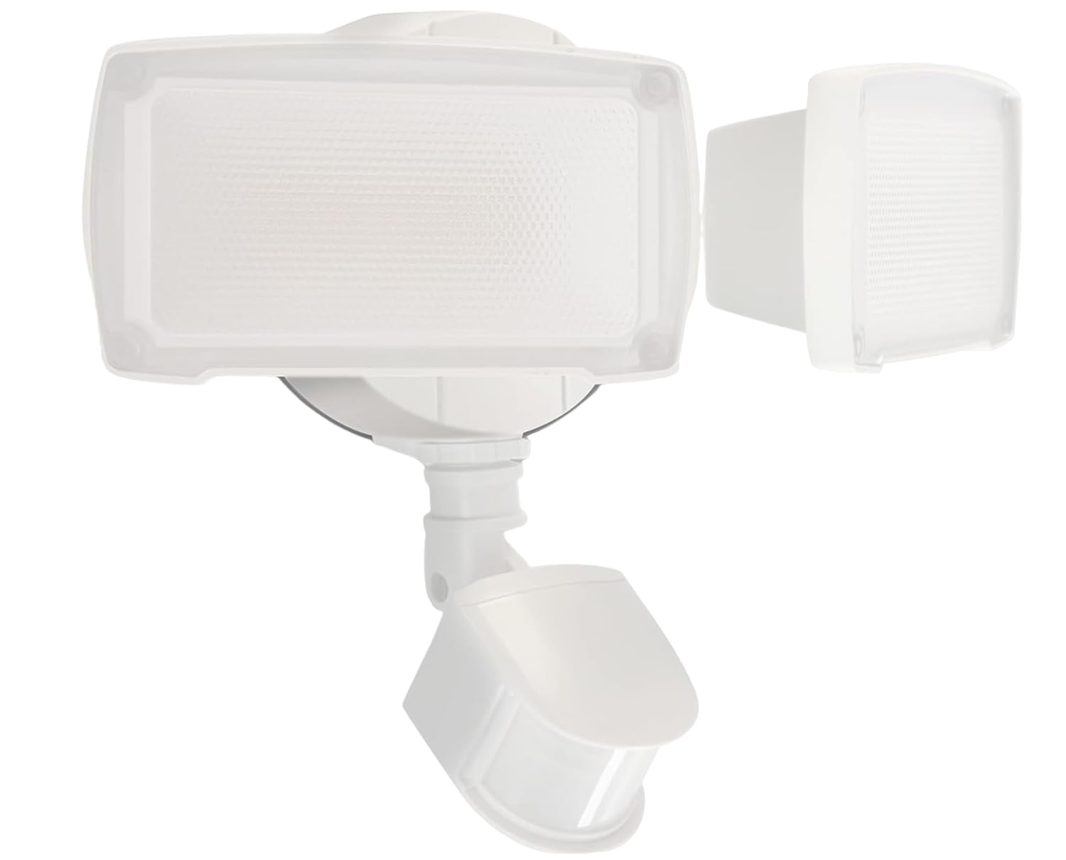 UME 19W LED Security Lights Motion Sensor Light Outdoor  2000LM Motion Flood Light  5000K  IP65 Waterproof  2 Adjustable Head Motion Detector Security Light for Exterior Outside Garage Yard(White)