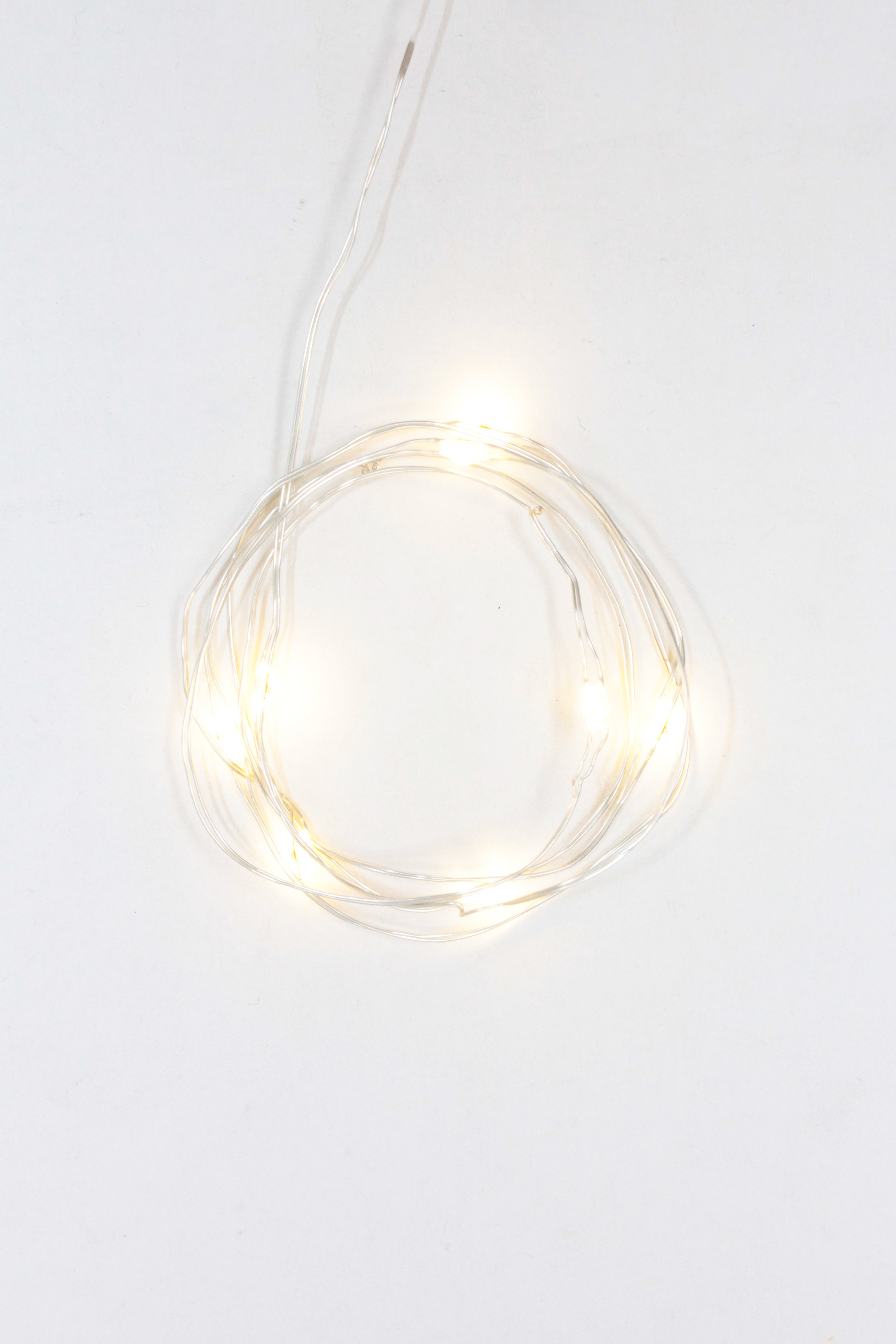 Pack of 10 Twinkle LED Bottle Cork Lights - Warm White (Bottle Not Included)
