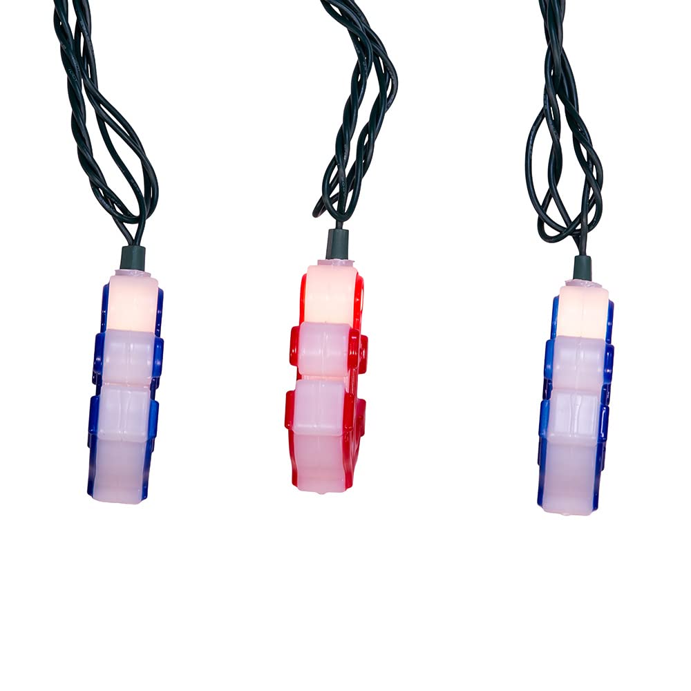 Kurt S. Adler Ul 10 Red And Blue Anchor Light Set, 144-Inches