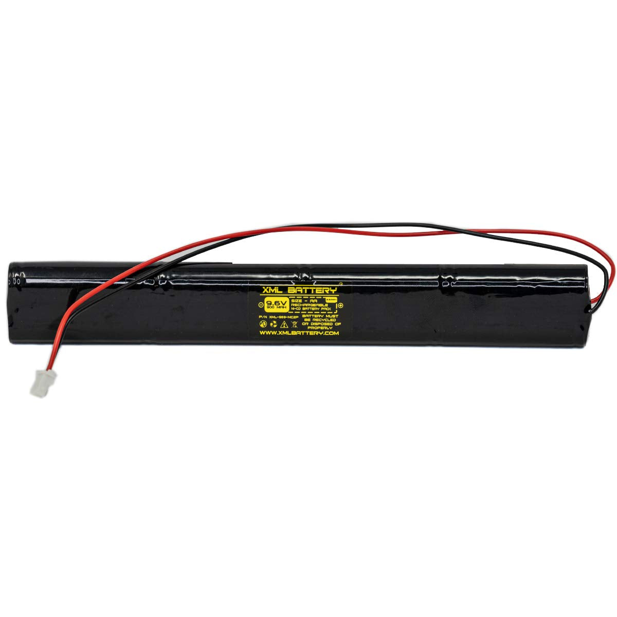 Xml Battery Bbat0044A Bbat0043A Unitech Aa900Mah 9.6V 900Mah Bat9.6V700 Ni-Cd Rechargeable Battery Pack Replacement For Exit Sign Emergency Light