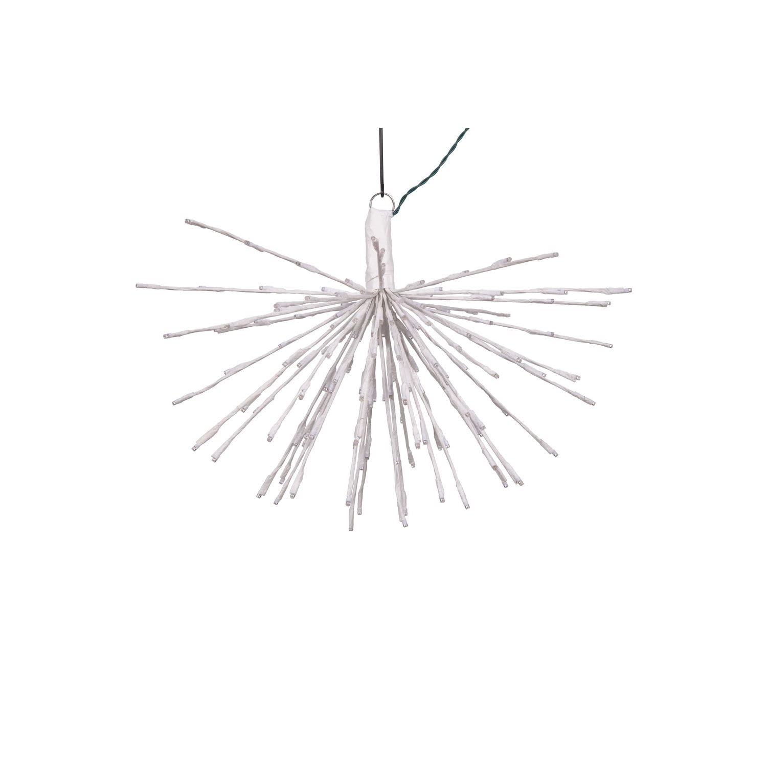 Vickerman 160Lt x 24&quot; White Starburst Pure White 5mm Twinkle LED Lights.