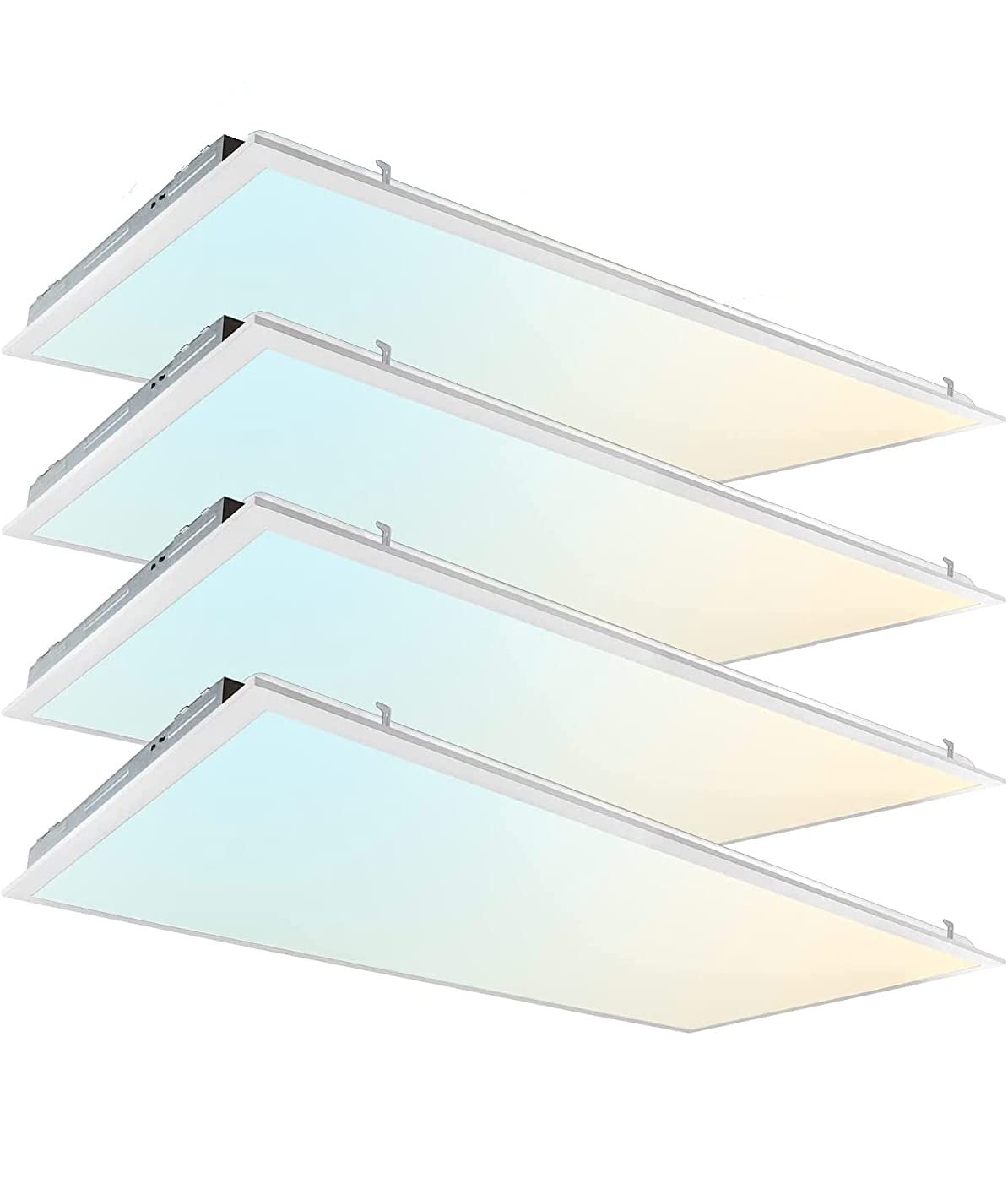 2X4 Ft Led Light Flat Panel, 40/50/60W, Color Temperature Selectable 3K | 4K | 5K, Dimmable Recessed Drop Ceiling Lights, 5000/6