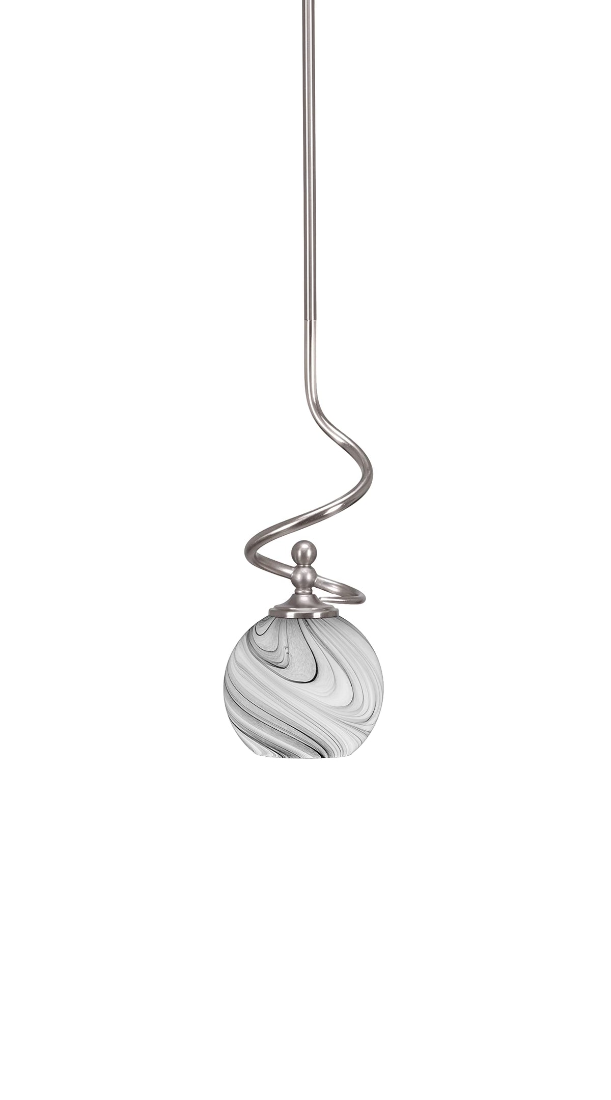 Capri 1 Light Mini Pendant in Brushed Nickel (901-BN-4109)