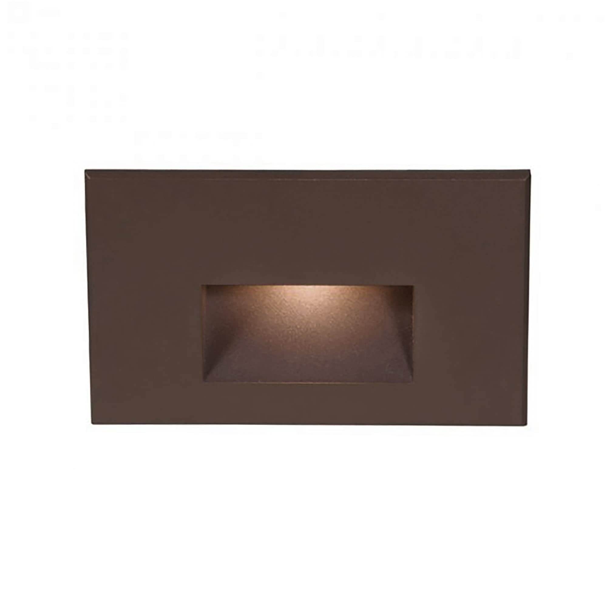 WAC Landscape Lighting, LEDme 120V LED Horizontal Indoor and Outdoor Step and Wall Light 3000K Built-in LED in Solid Brass Coate