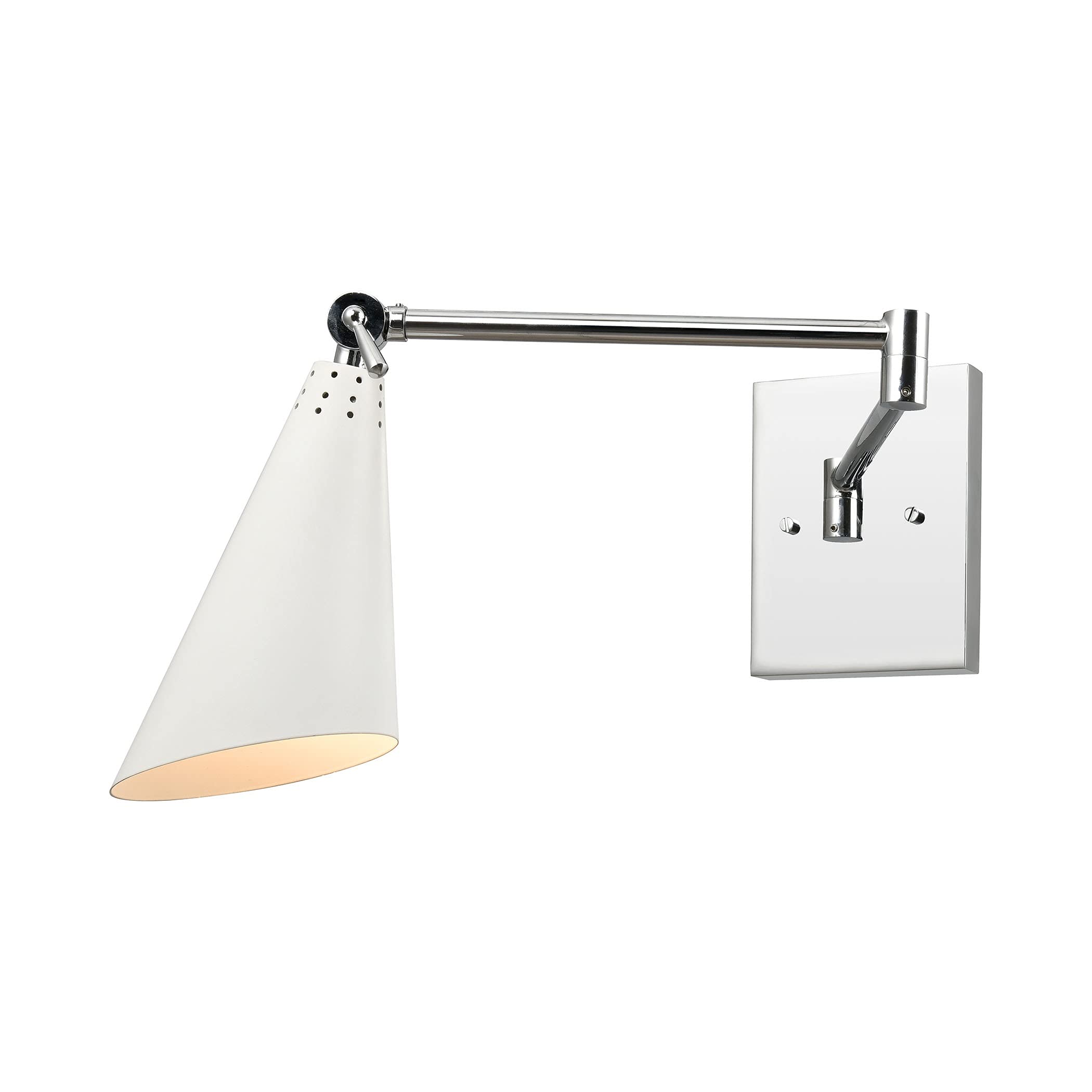 Elk Home 89200/1 Luca 9" Polished Chrome 1-Light Wall Sconce, Alloy Steel, Compact Size