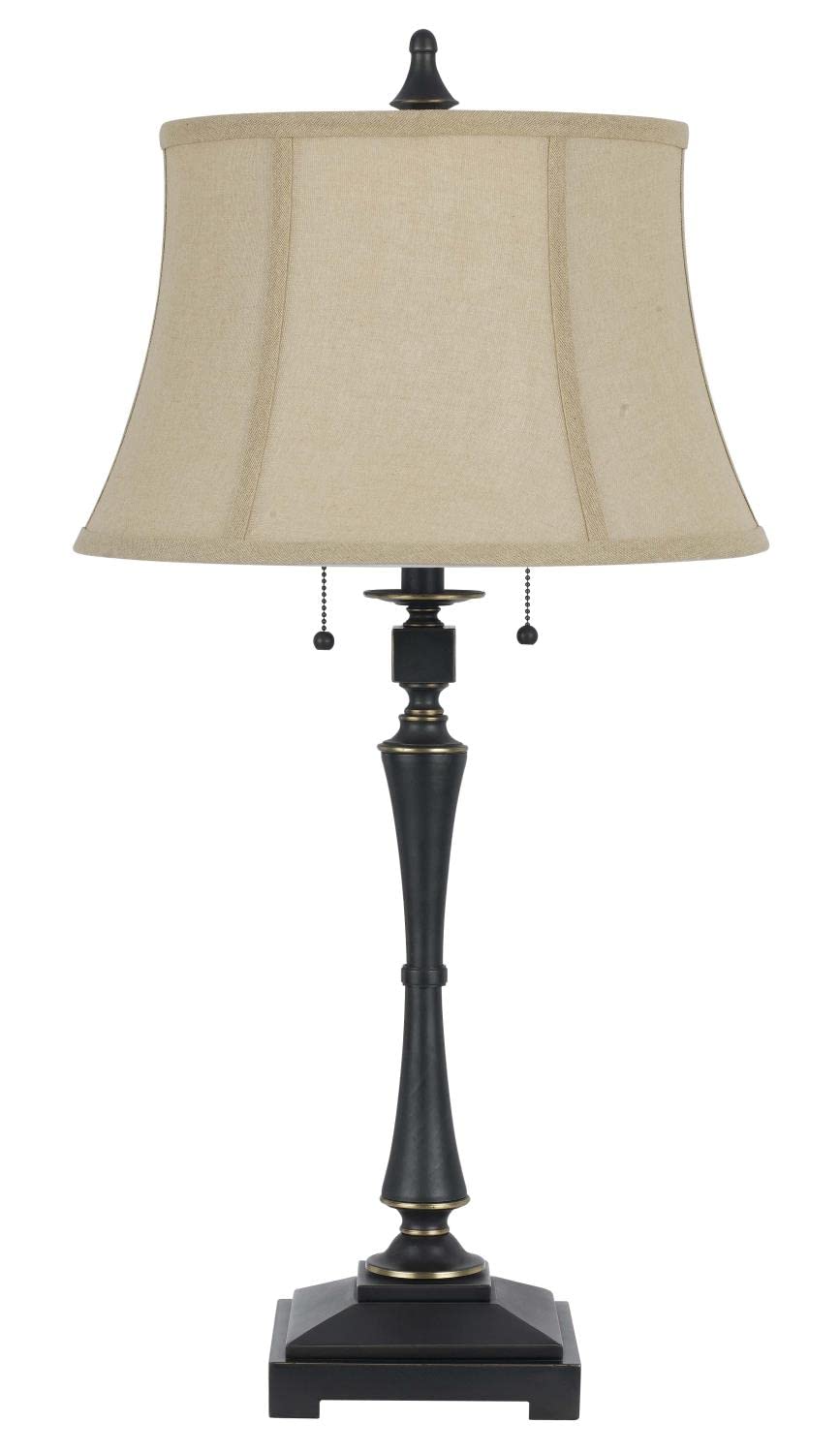 Cal Lighting Bo-2443Tb Transitional Two Table Lamp Lighting Accessories, Bronze 16 X 16 X 31