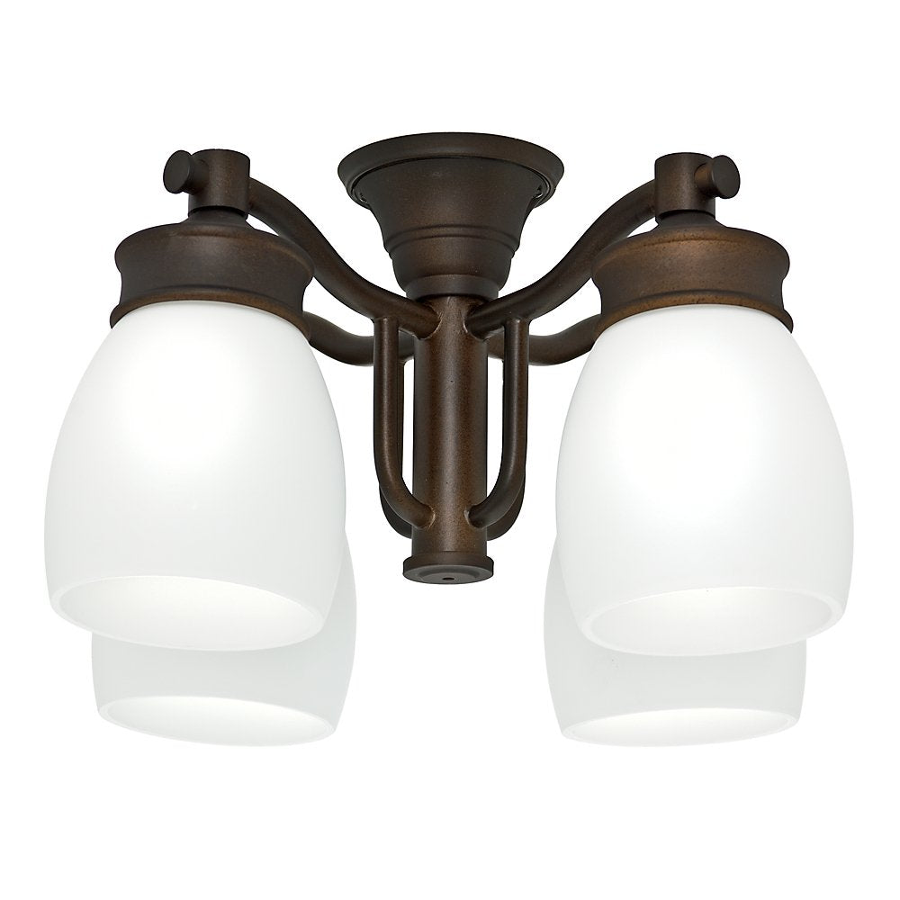 Hunter Casablanca 99091 Outdoor 4-Light Fixture In Maiden Bronze - Metal Construction