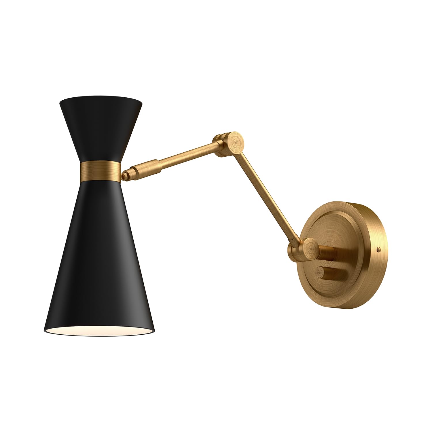 Alora Mood Blake 5-in Aged Gold/Matte Black 1 Light Wall/Vanity