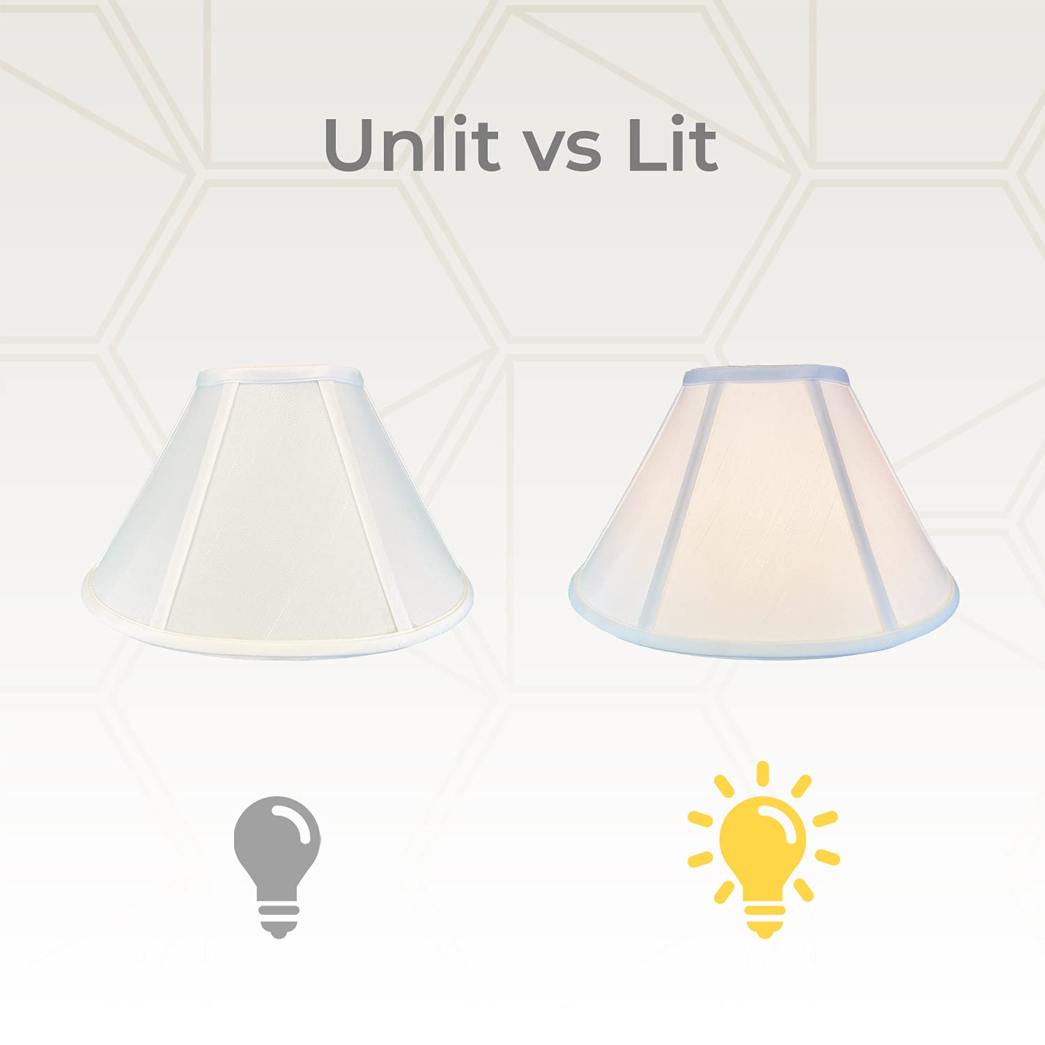 Royal Designs Bso-706-20Wh Coolie Empire Basic Lamp Shade, 7 X 20 X 12.5, White