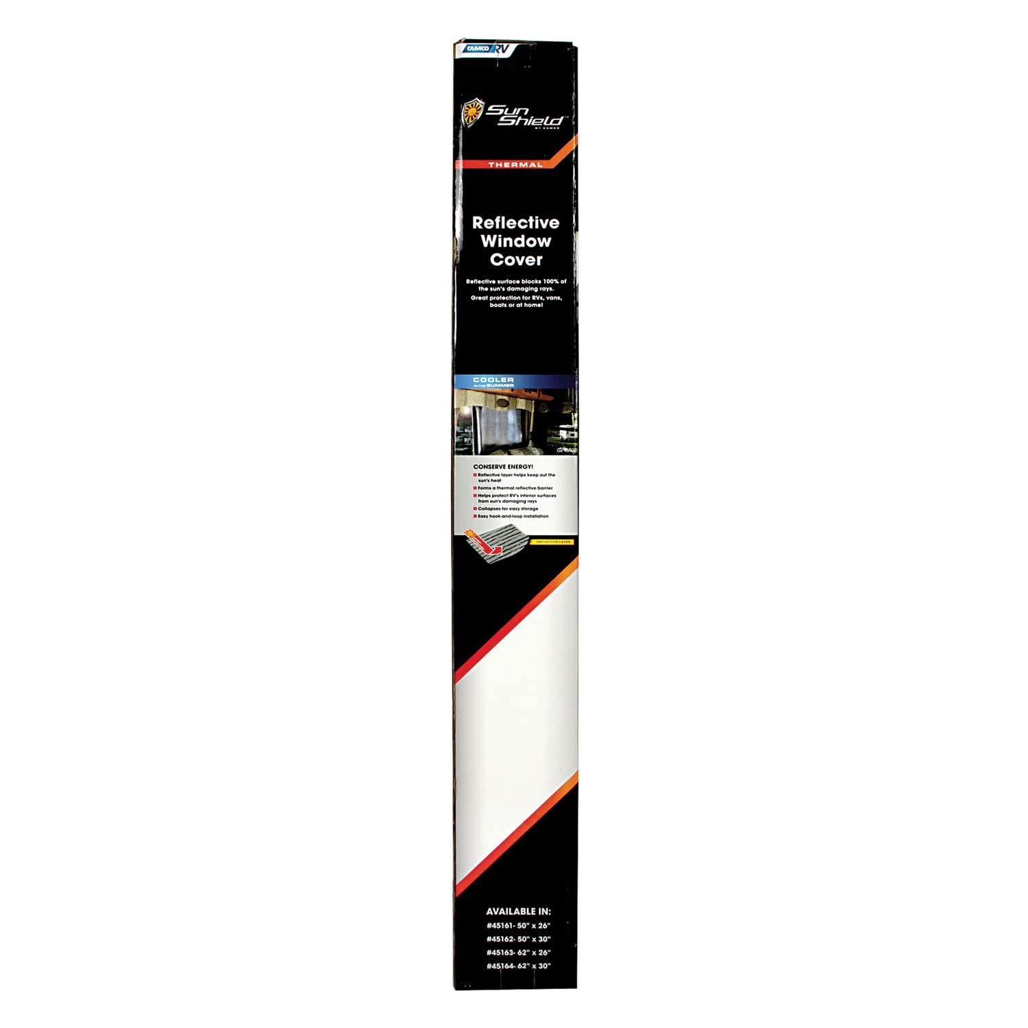 Camco Reflective Rv Window Cover | Features A Single Bubble Foil Laminate Insulation, Collapses For Convenient Storage, And Meas