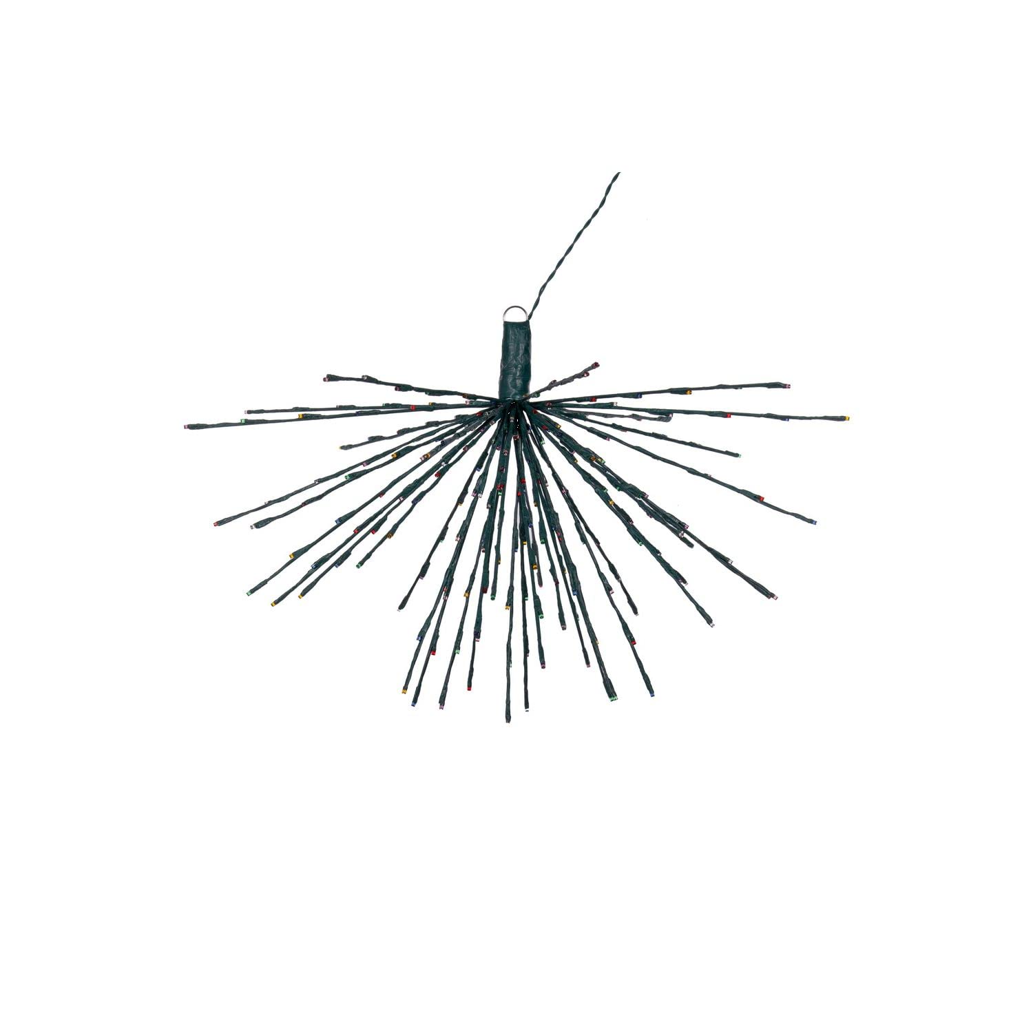 Vickerman 240Lt x 32&quot; Green Starburst Multi-Colored 5mm LED Lights.