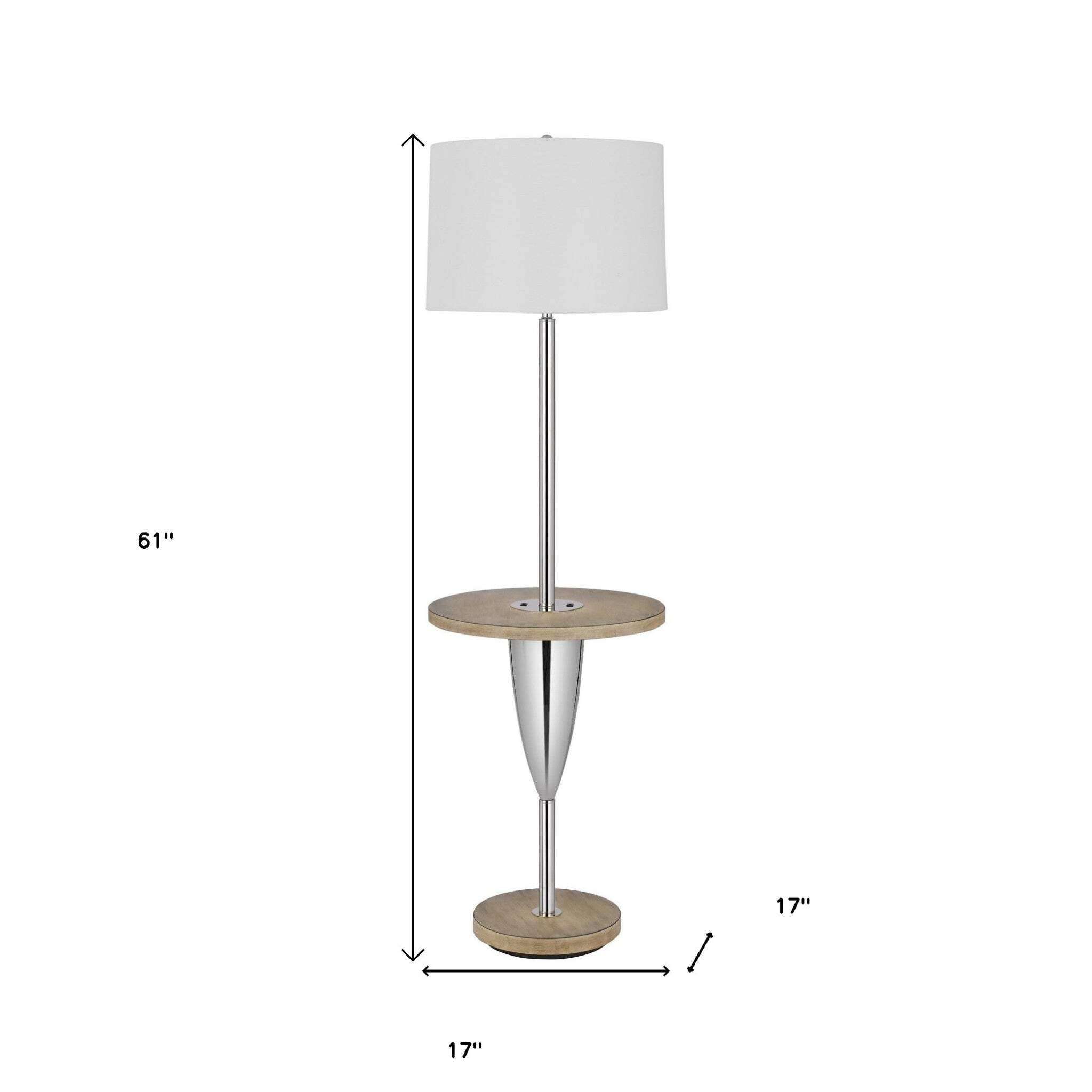 HomeRoots Tray Table Floor Lamp - Thumbnail 4