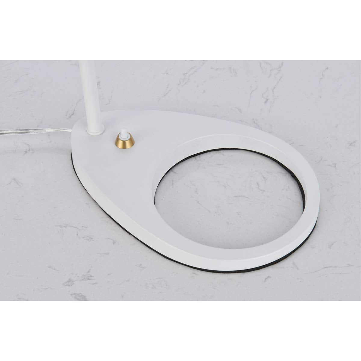 Living District Modern Home Decorative Juniper 1 Light White Table Lamp