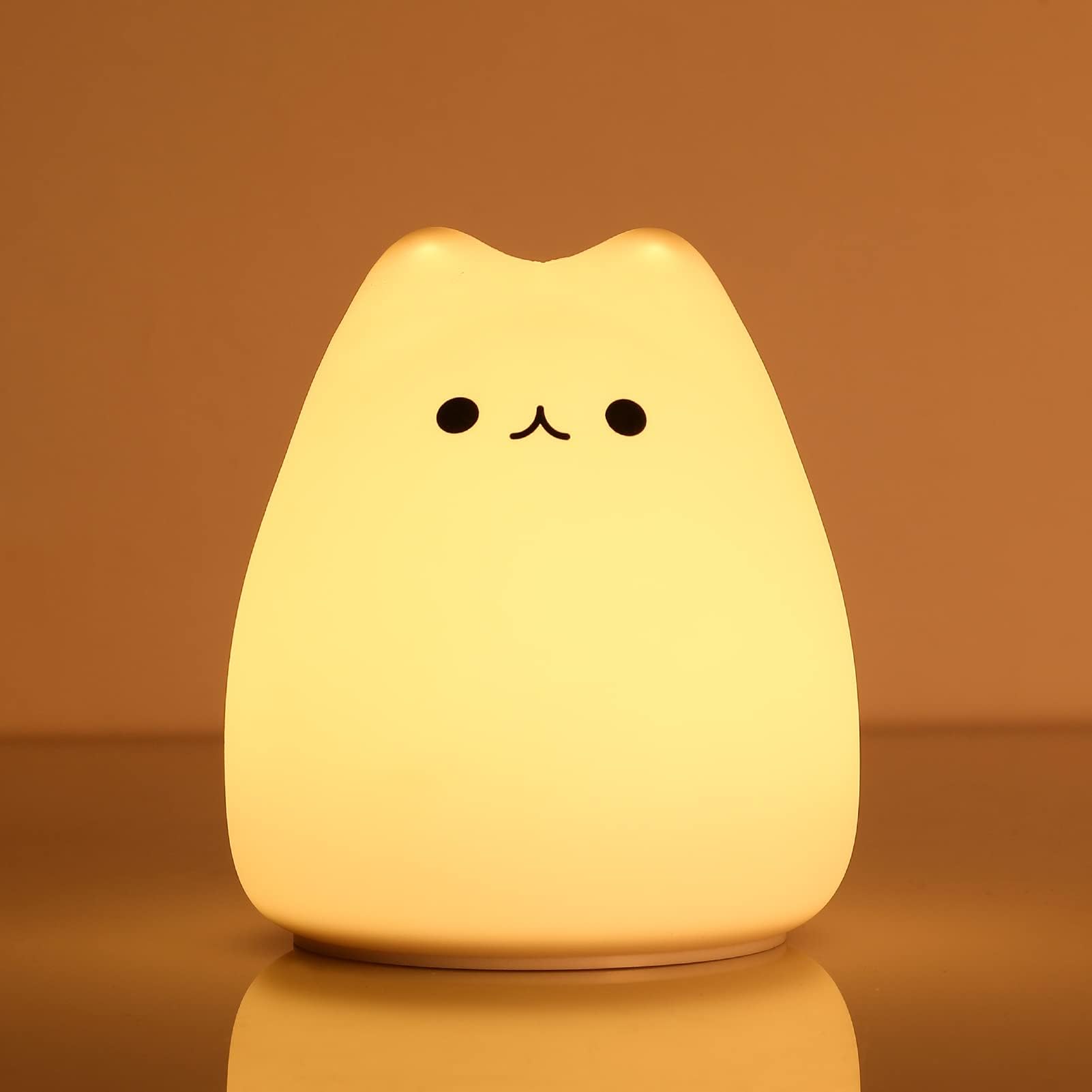 Loveruis Cat Lamp Night Light Girl Colorful Squishy Night Lights With 1 Hours Timer Kids Nightlight For Kids Room Gift For Toddle Kitty Lamp Girl