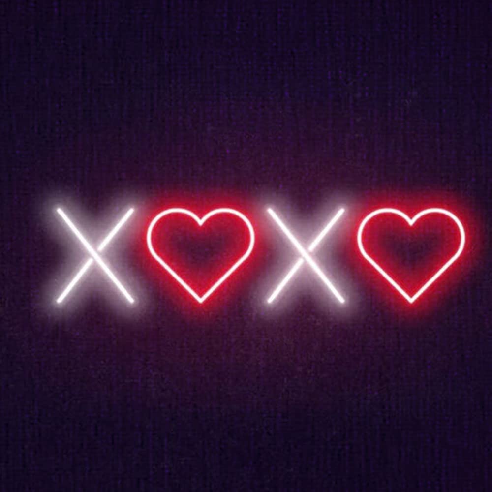 Ulalaza Neon Light Sign LED XOXO Marquee Decor USB Operated Acrylic  LL00041-XOXO