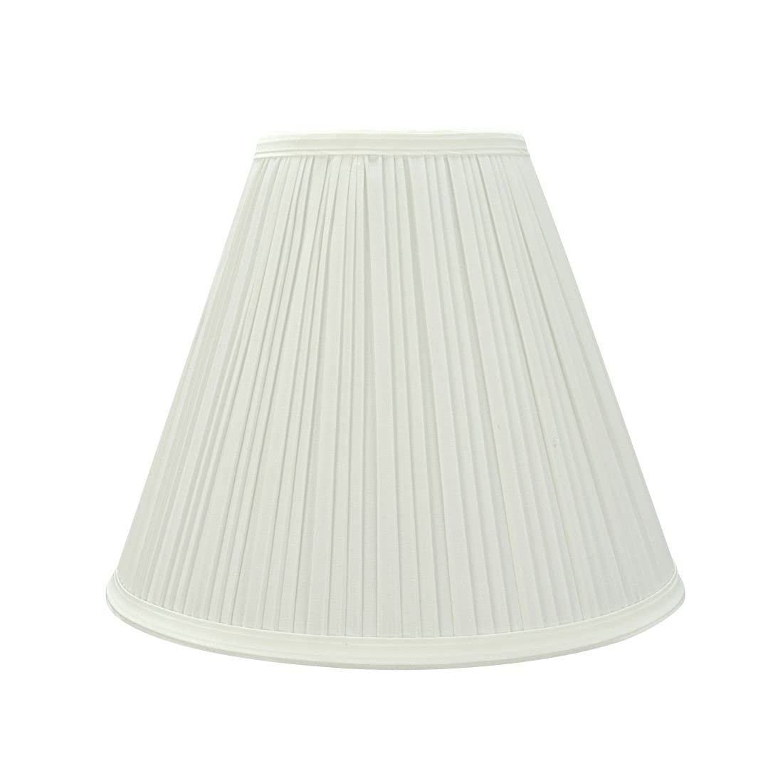 Aspen Creative 59176A, Empire Uno Lamp Shade, Off White, 5&quot; Top x 11.5&quot; Bottom x 9.5&quot; Slant Height, Slip UNO 33mm