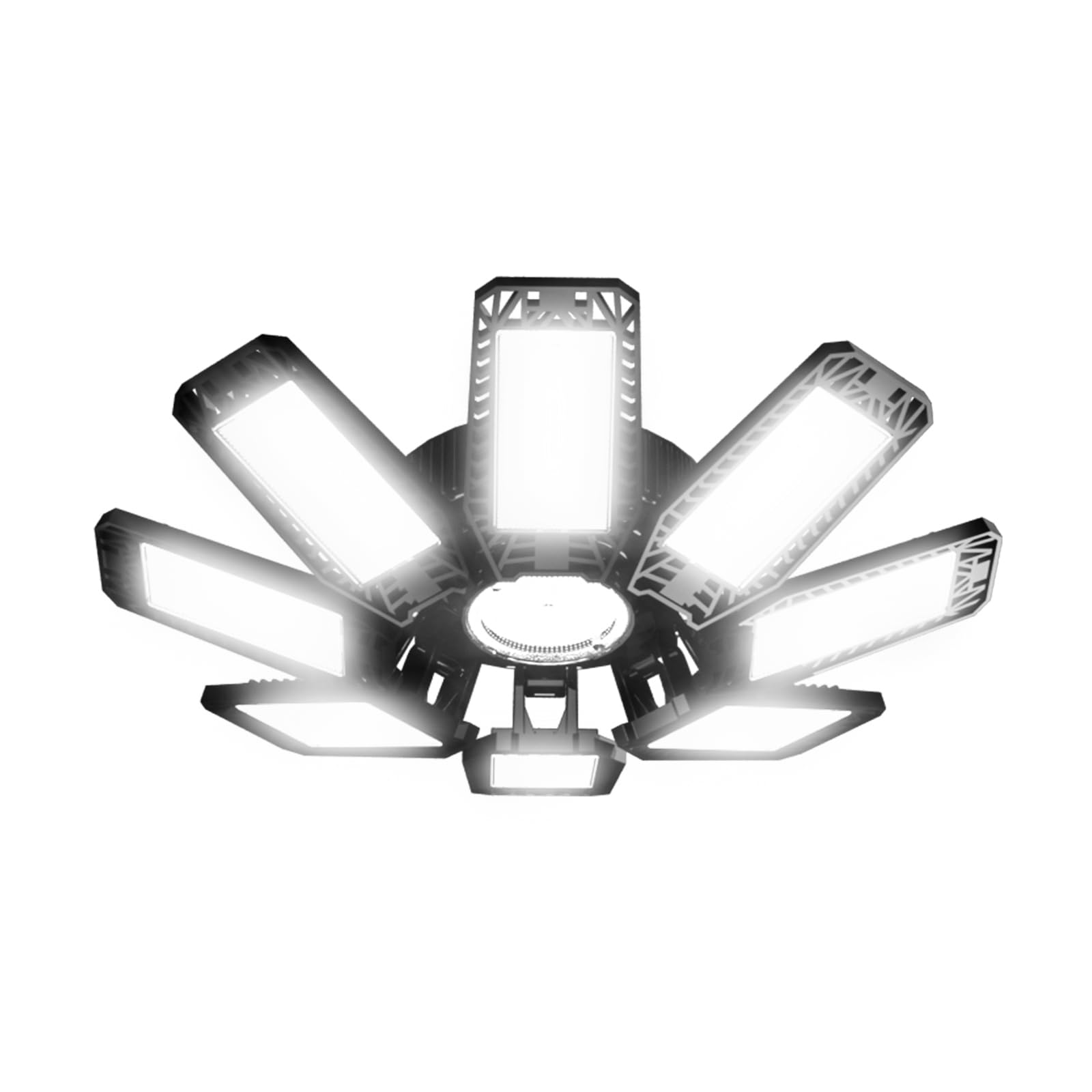 ISKYDRAW LED Garage Light Bulb, 240W Garage Lighting 24000LM with 8+1 Deformable Panels, 6500K Daylight Screw in Garage LED Ligh