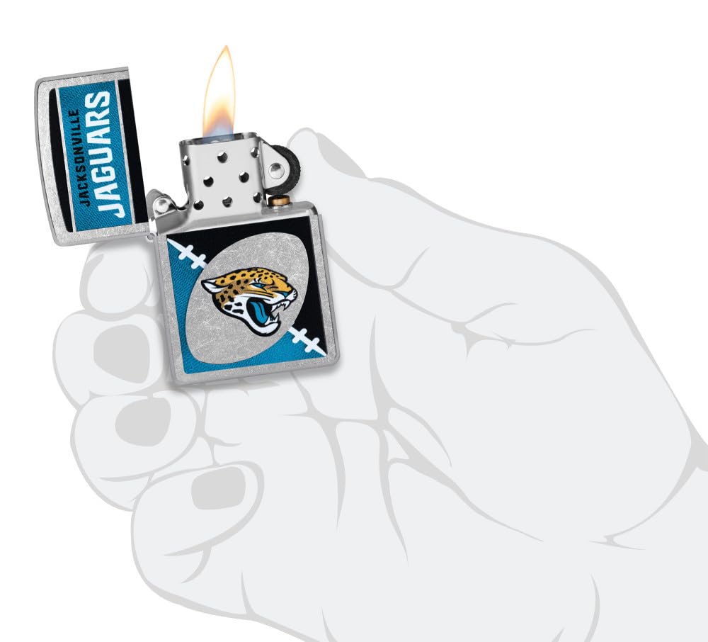 Zippo Nfl Jacksonville Jaguars Street Chrome Pocket Lighter
