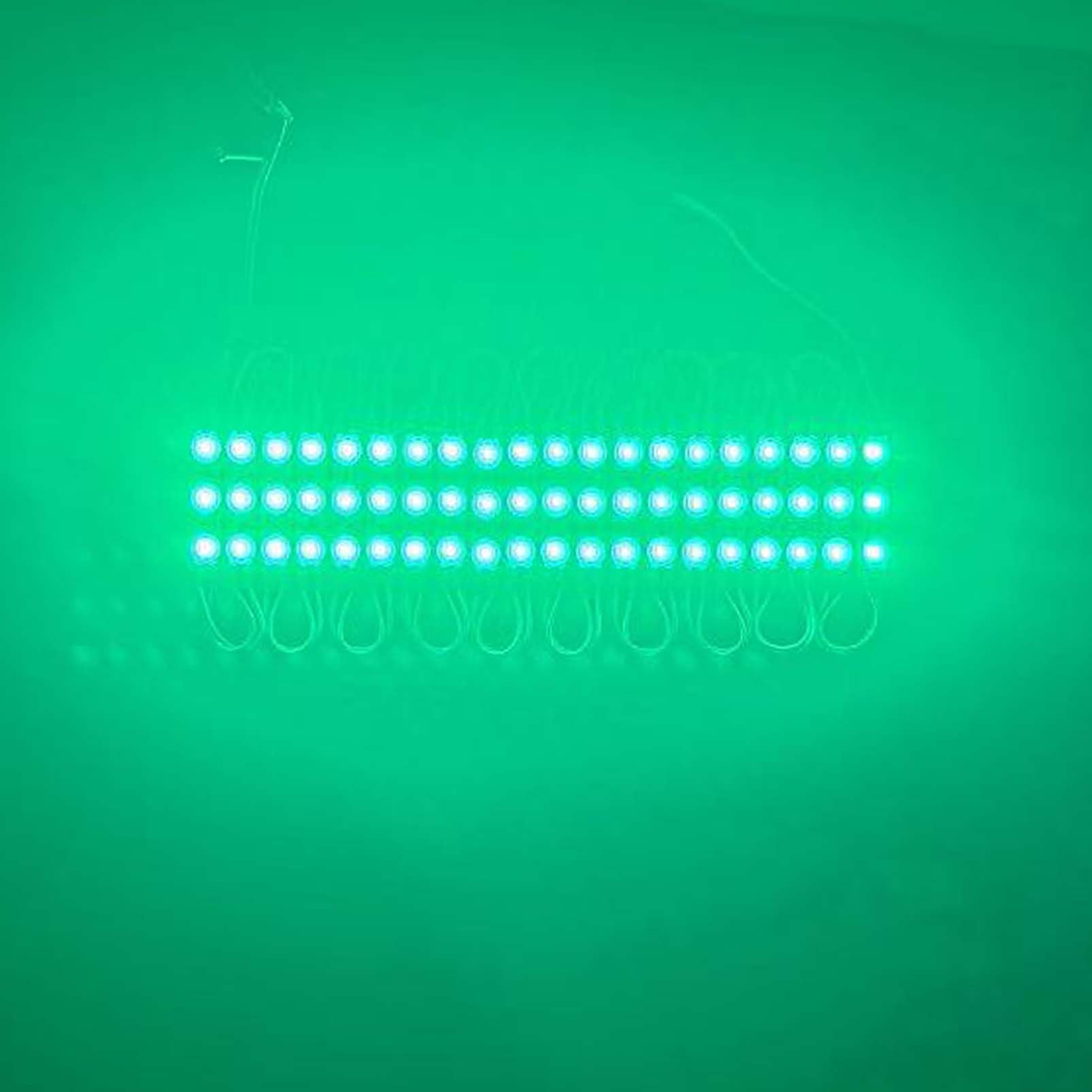 20 Pcs Green Led Module, 12V Super Bright 2835 3 Led Module Waterproof Decorative Light For Advertising Letter Sign. (20, Green)