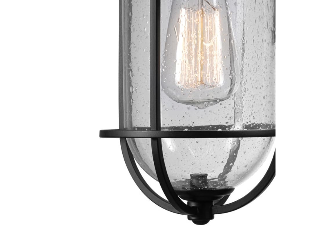 Globe Electric Vintage 1-Light Wall Sconce, Natural Black, Model 3001850, One Size