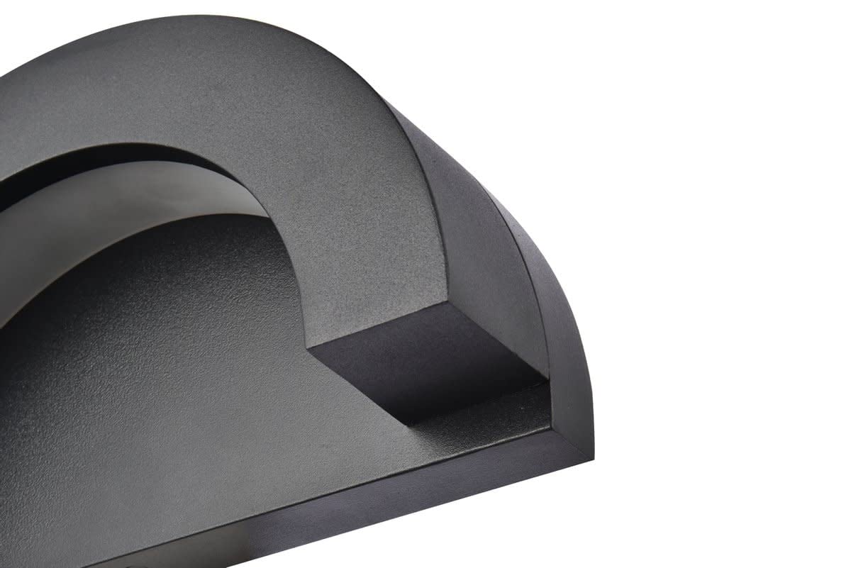 Living District LED Wall Sconce, Metal, 9.75inx2.375inx5.25in, Silver, Model LDOD4032S