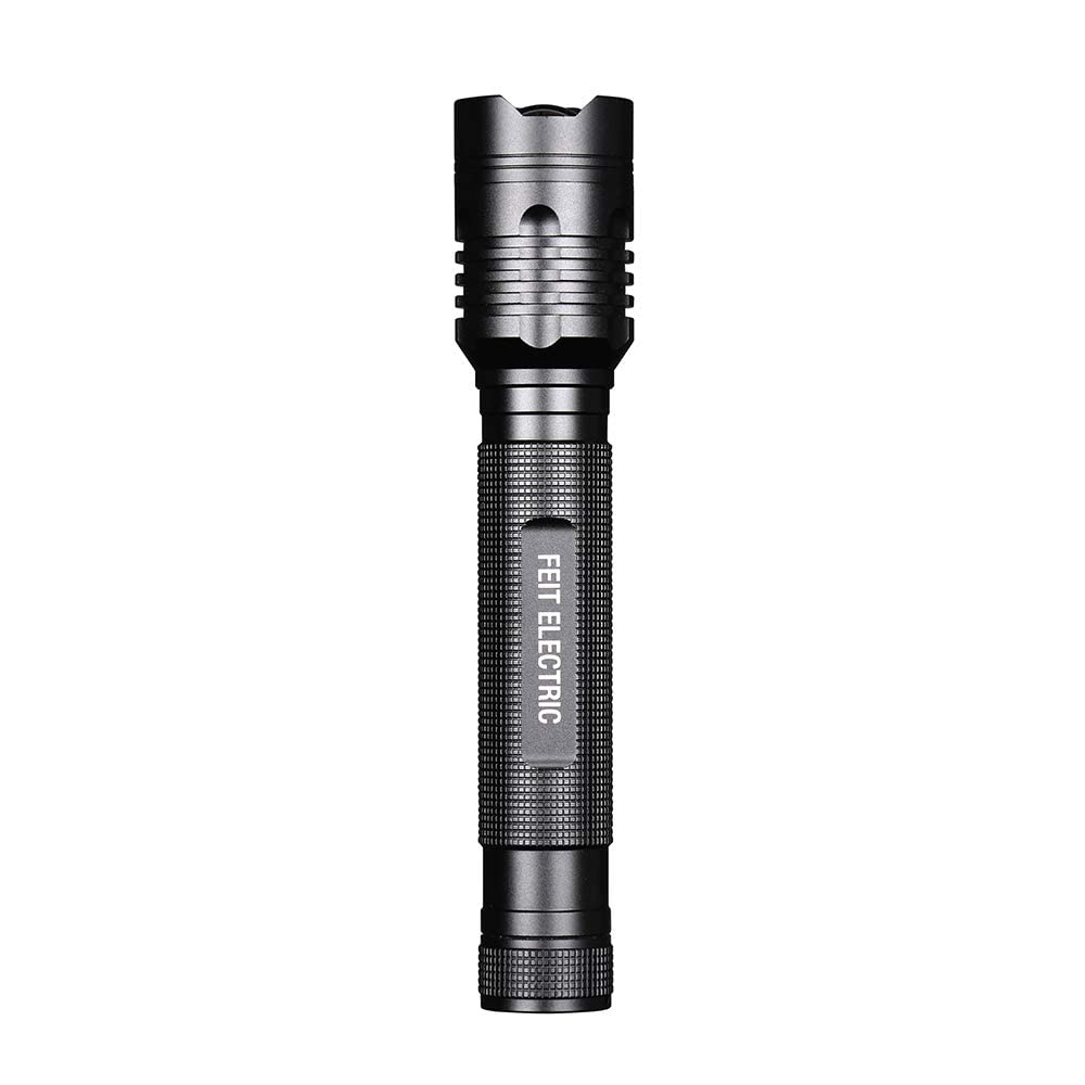 Feit Electric LED Tactical Flashlight - 1000 Lumens, Aluminum Alloy, Zoomable, 8.1 inches, Model FL1000, Adjustable Brightness