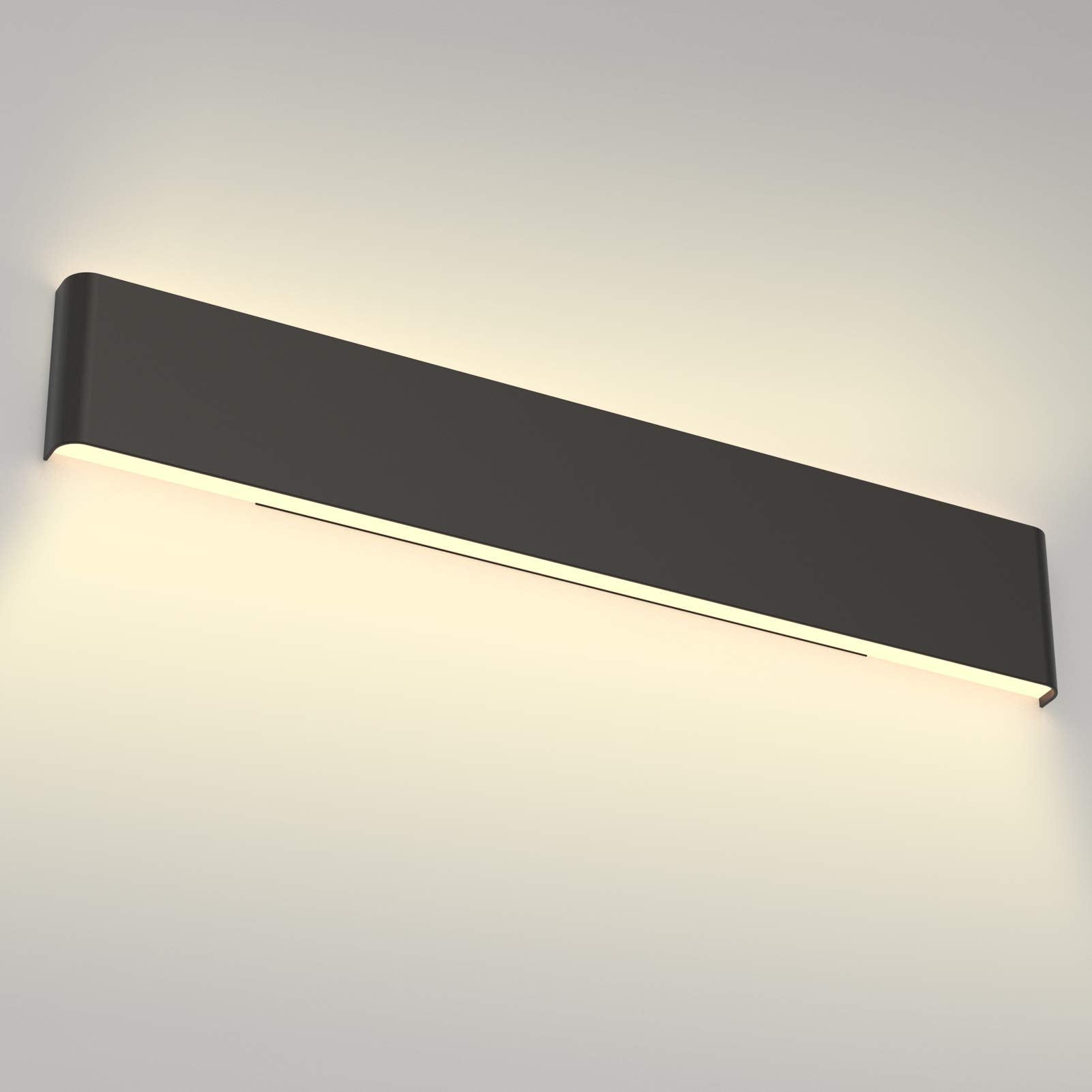 Aipsun 30W Modern Black Vanity Light Indoor LED Wall Mount 32.6in Warm Light 3000K Model GWA065-830-BlackKe