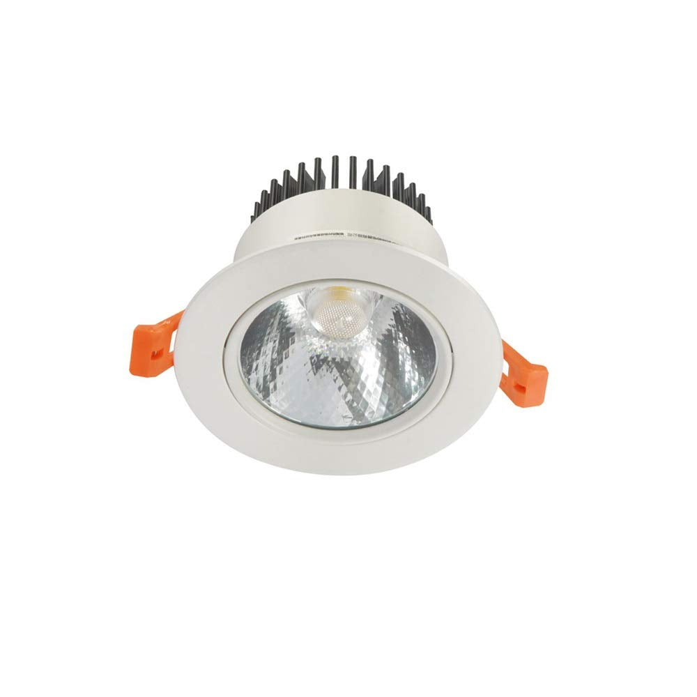 OZZKI Recessed 5W LED Recessed Panel Ceiling Lights Aluminum Anti-glare Embedded Integrated Spotlight Small Round Store Floodlig