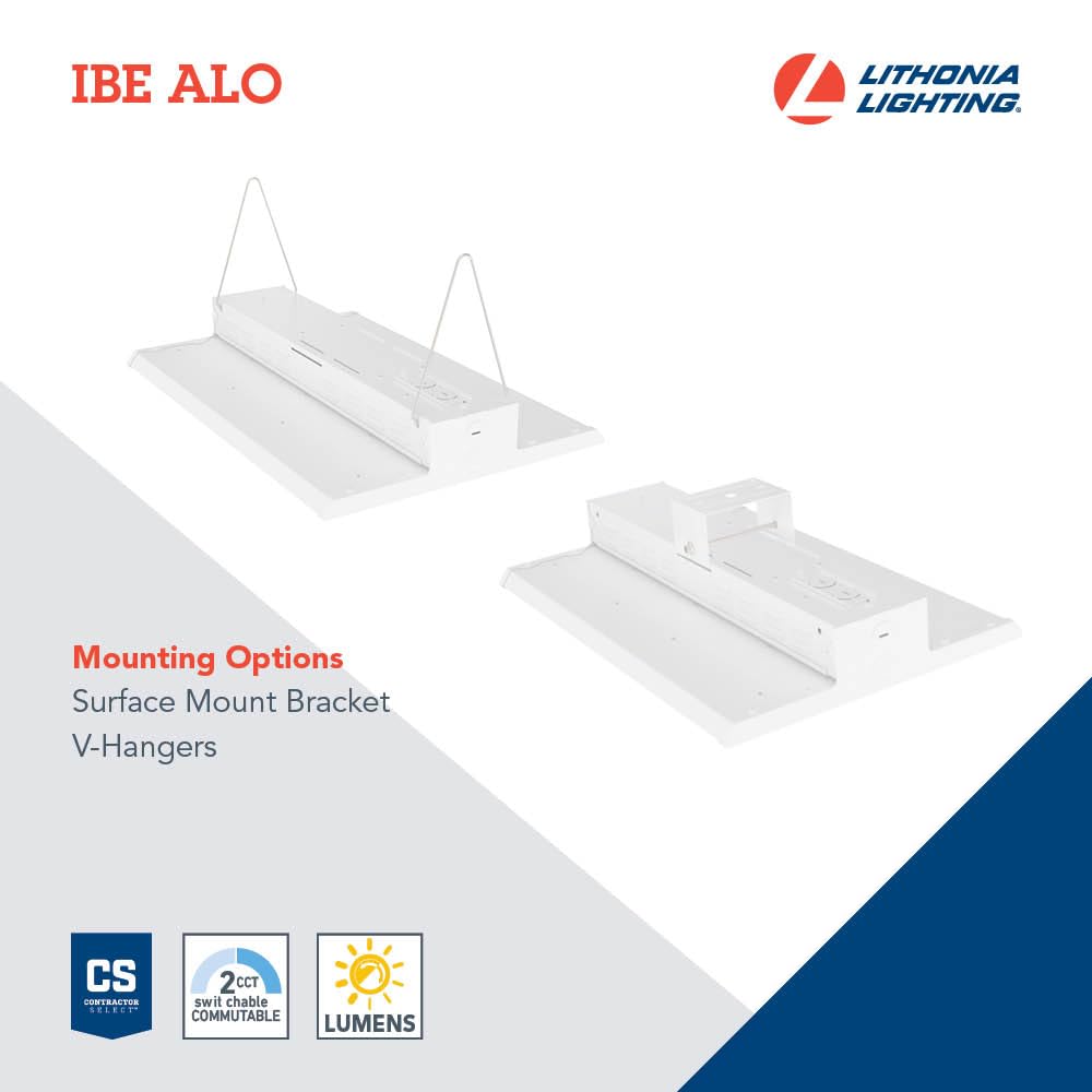 Lithonia Lighting I-Beam Led High Bay Light, Ceiling Lighting Fixture, Adjustable 12000/16000 Lumens, Selectable 4000K/5000K, Di