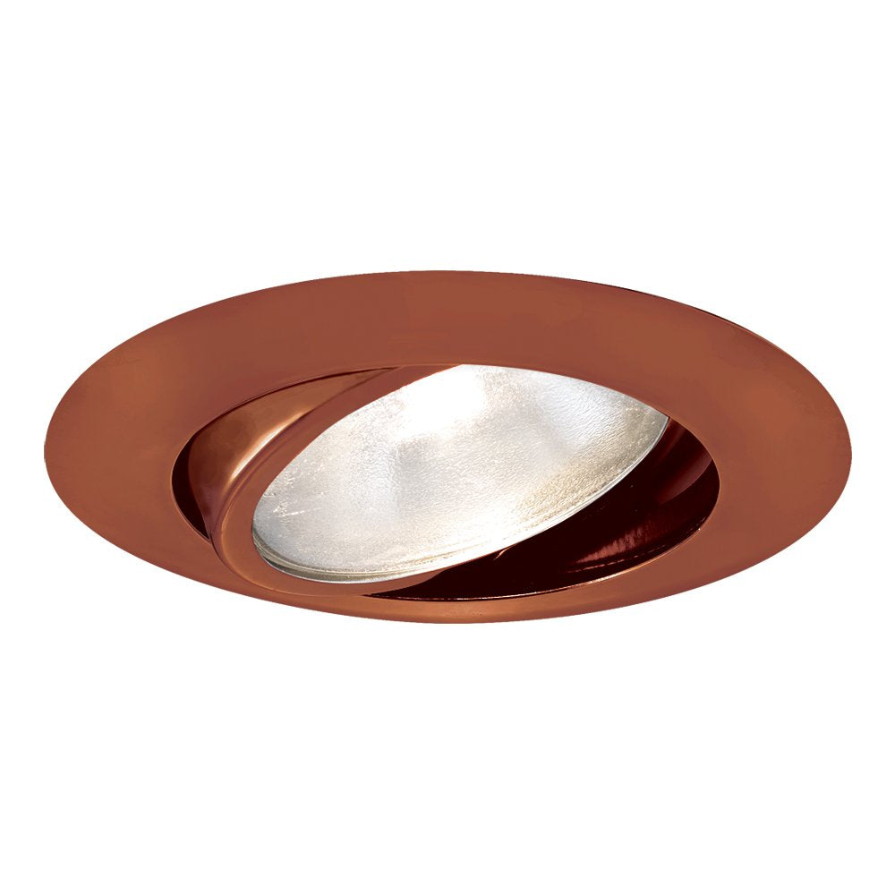 Jesco Lighting Tm604Ab 6-Inch Aperture Line Voltage Trim Recessed Light, Adjustable Gimbal Ring, Antique Bronze Finish