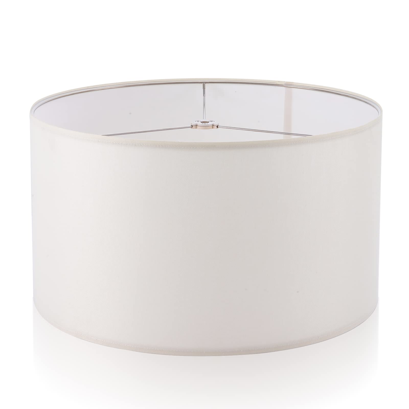 Wellmet 18x18x12 Assembly Required Lampshades for Table Lamp,Bedside Lamp,Floor Lamp,Fabric Drum Lamp Shades Classic Modern Styl