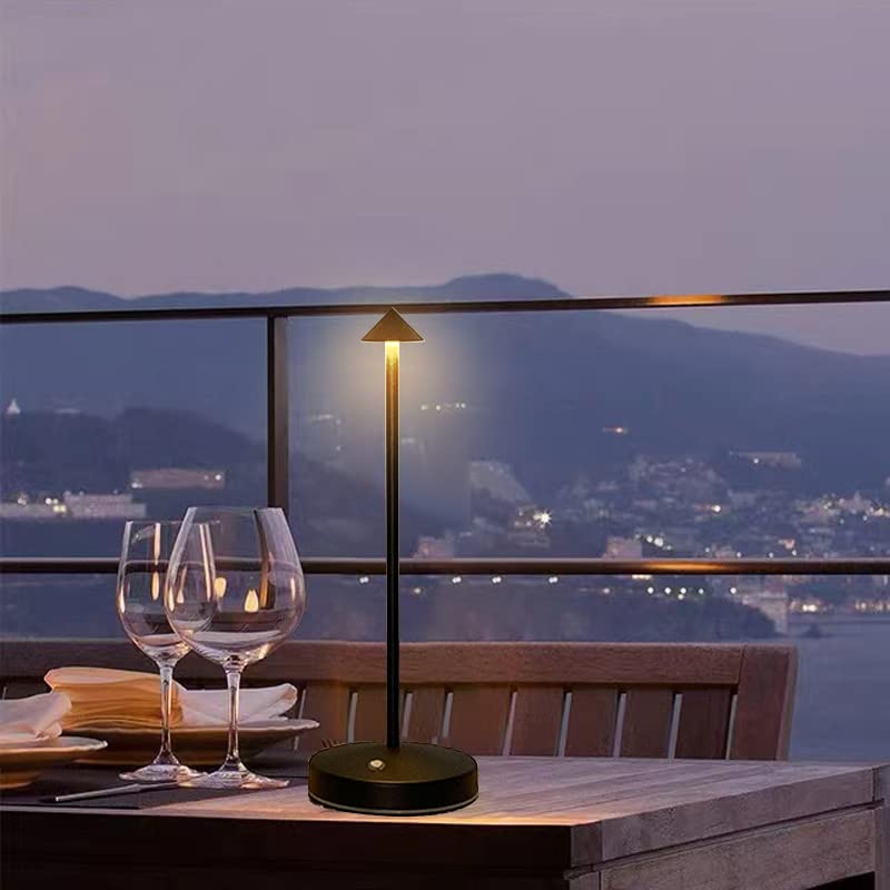 Eypid Cordless Table Lamp - Rechargeable Led Touch Bar, Dimmable Night Light, Minimalist Design, Black