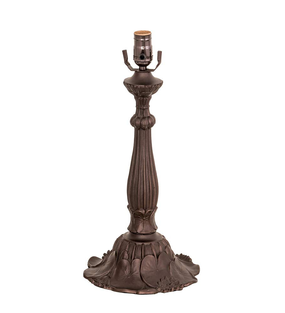 Meyda Tiffany One Light Table Base, Mahogany Bronze Finish, Model 158934, 8.50 inches, Metal