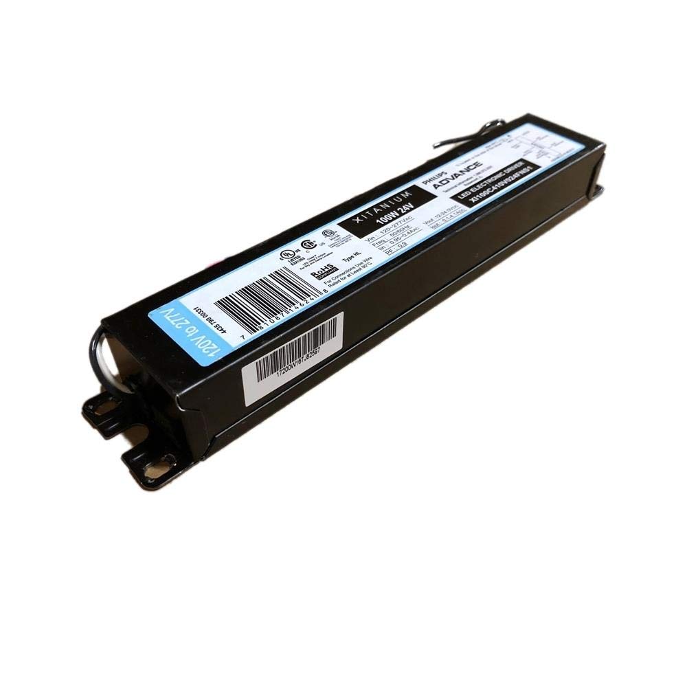 Advance Xi100C410V024Fns1 Electronic Led Driver, Non-Dimming, 120-277V:In, 100W, 12-24Vdc