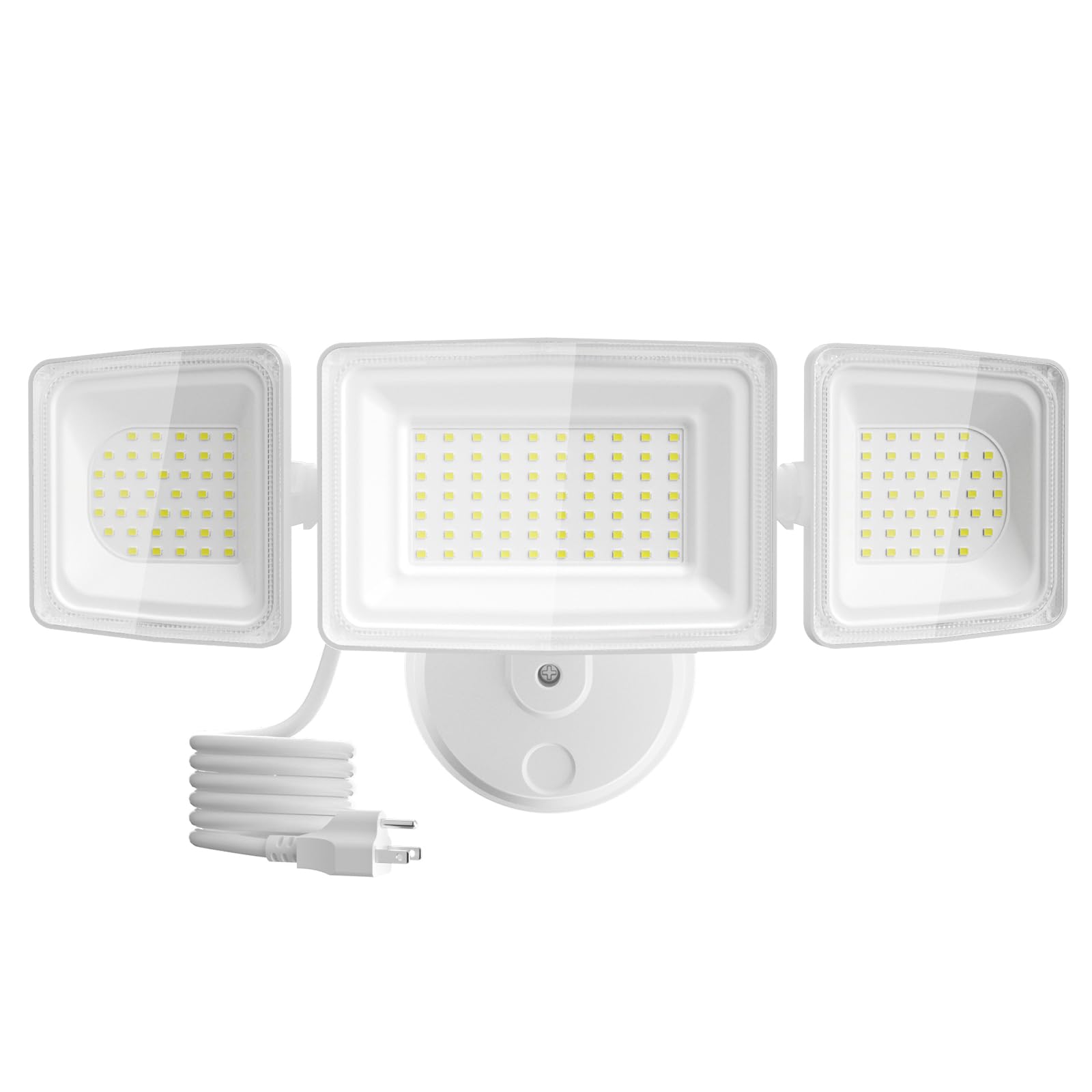 Onforu 130W Flood Lights Outdoor, 13000LM Super Bright Plug-in LED Flood Light Outdoor, IP65 Waterproof Security Light with 3 Ad