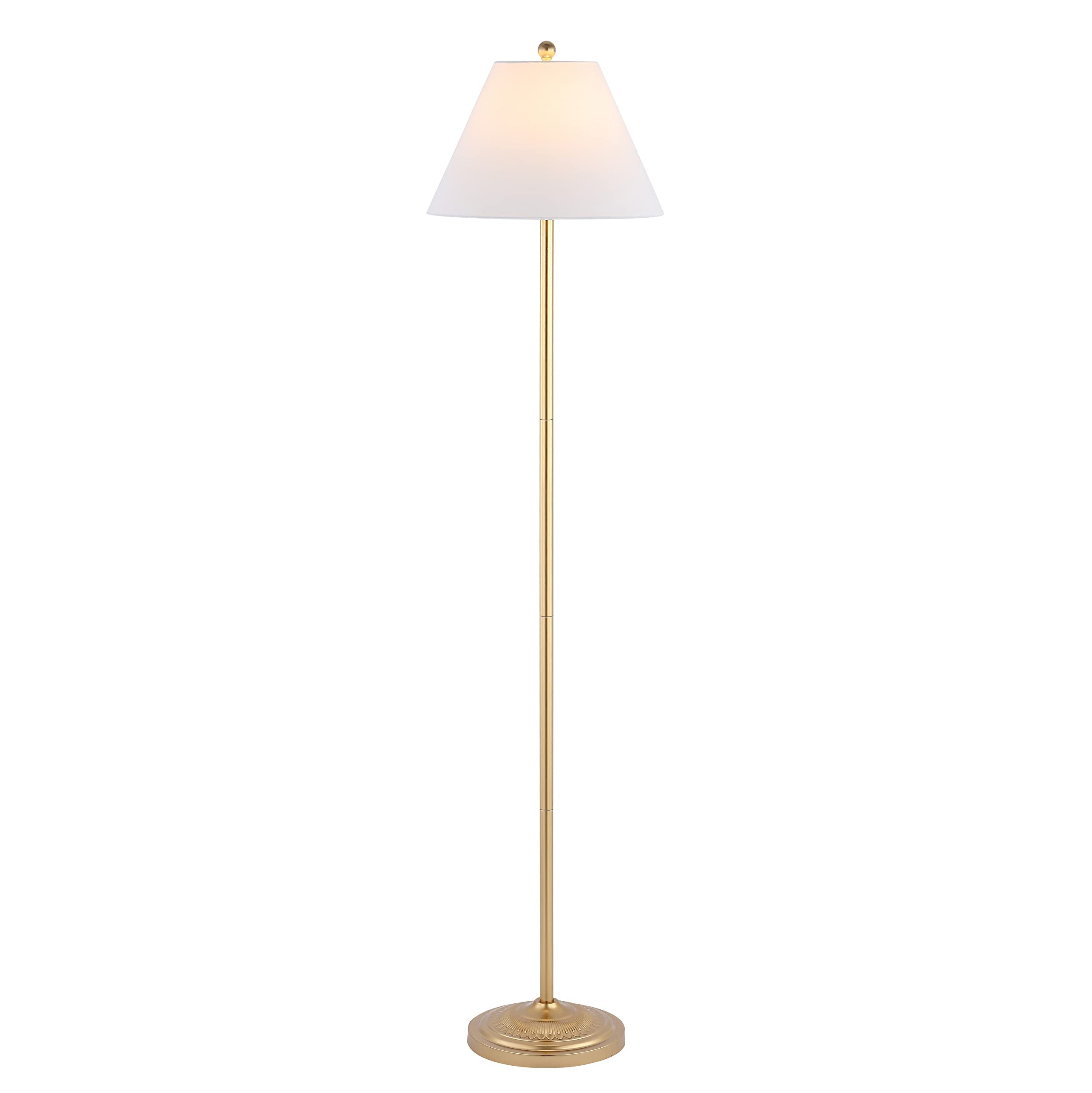 SAFAVIEH Lighting Collection Hallie Contemporary Gold 68-inch Floor Lamp (LED Bulb Included)