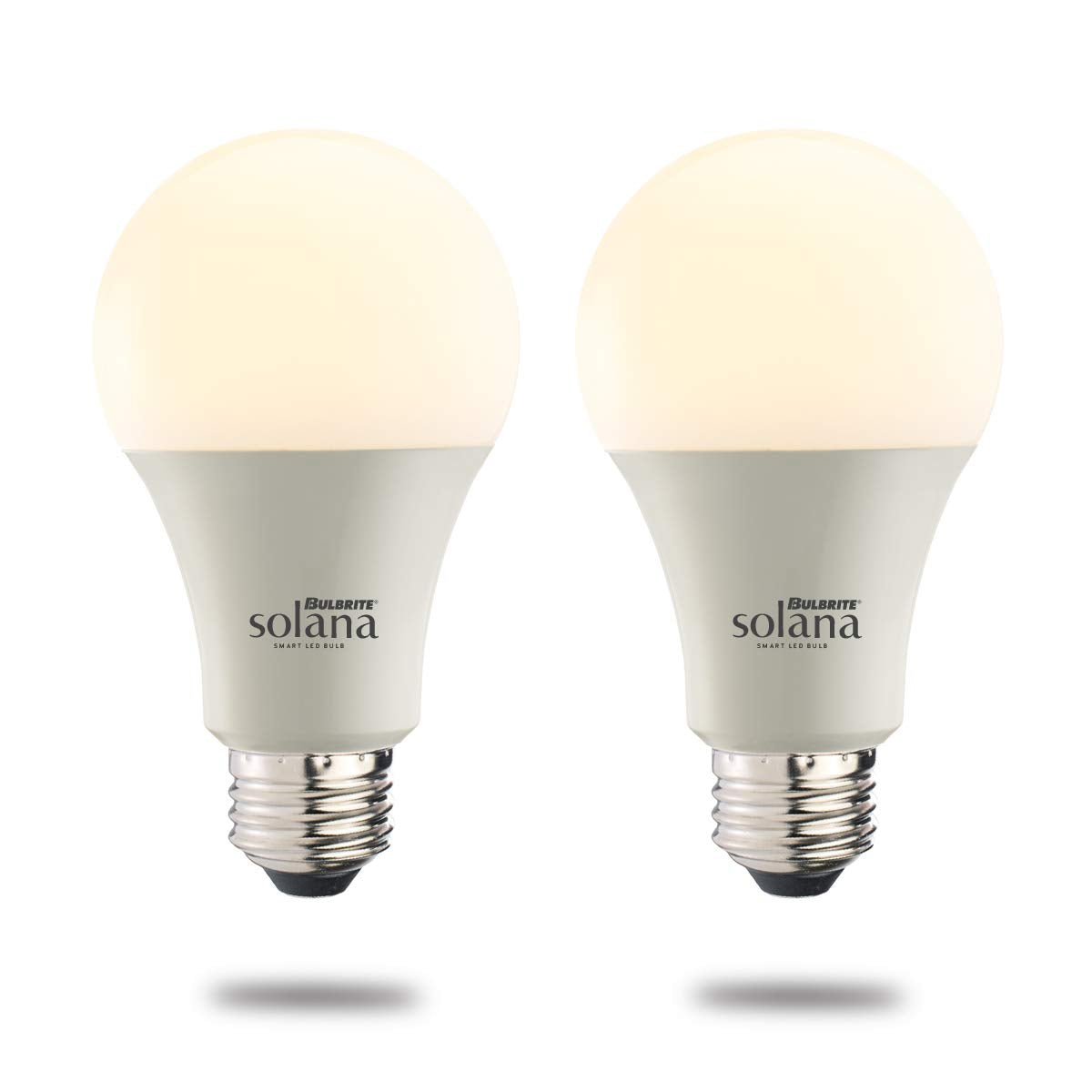 Bulbrite A19 Solana 2-Pack Wifi Connected Edison Filament Led Smart Light Bulb, 2 Count (Pack Of 1), Frost