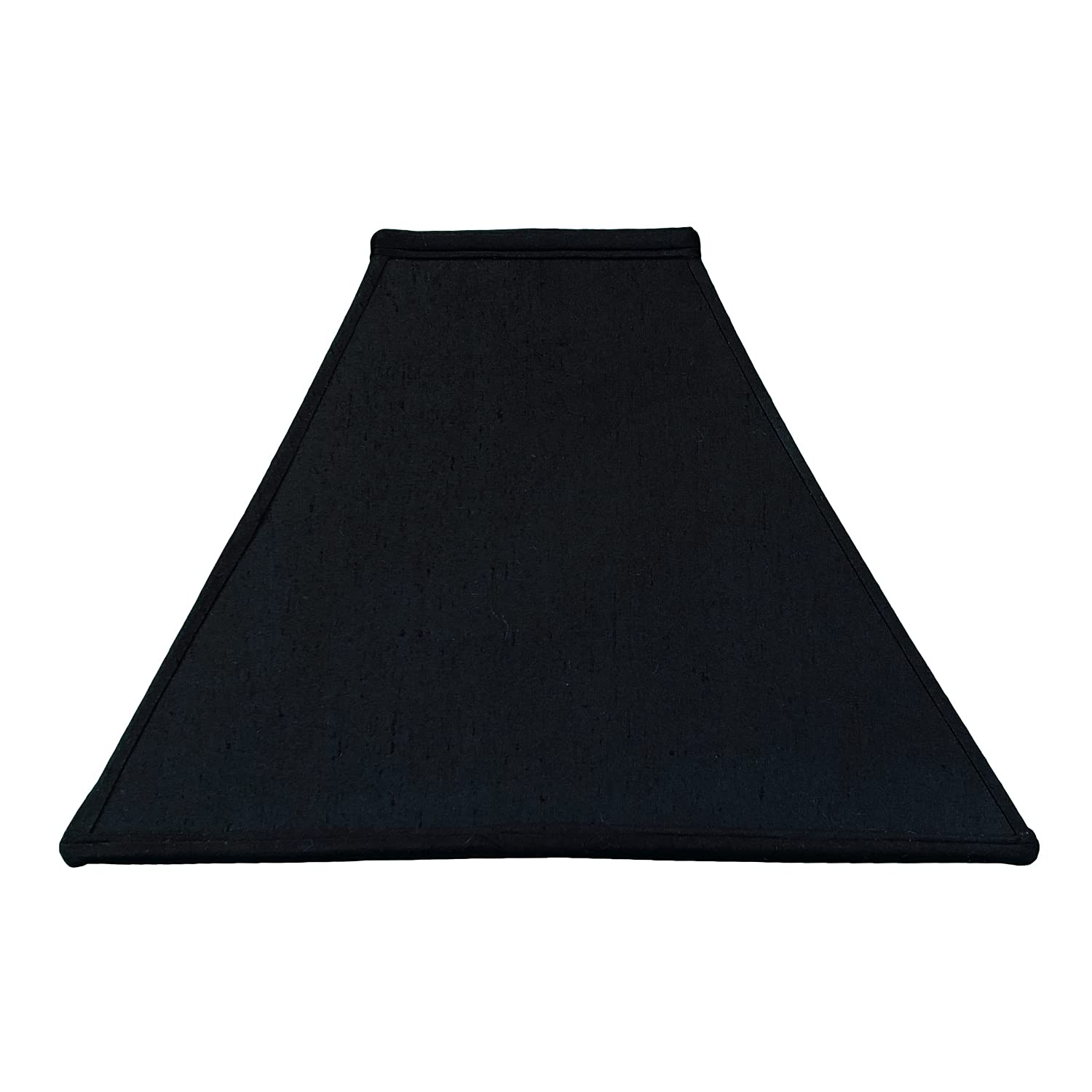 Royal Designs Square Sharp Corner Basic Lamp Shade, Black, 6 X 16 X 12.5