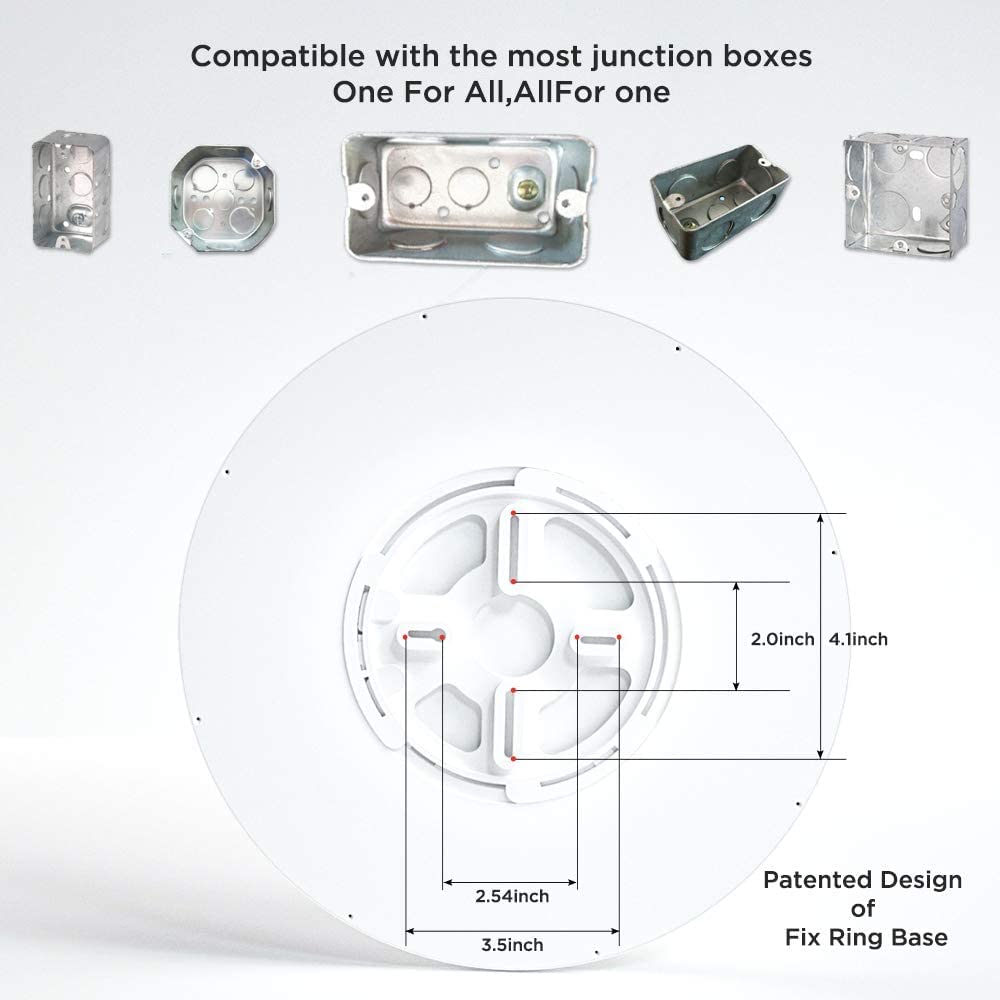 Taloya 12 Inch Flush Mount Ceiling Light, 4 Pack, Super Slim Led Fixture, 3000K-6500K, White, Ideal For Closet, Dining Room, Garage