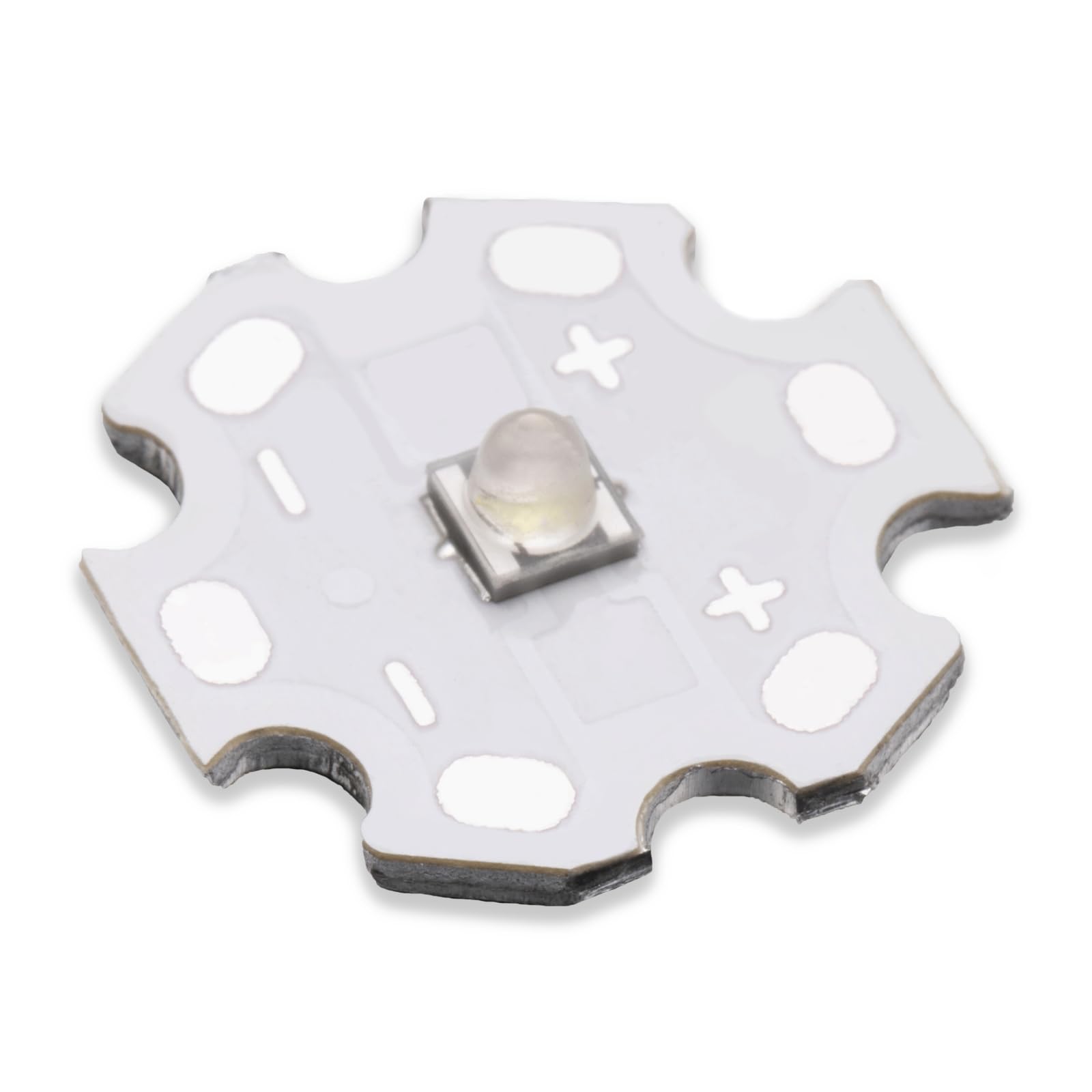 Ledguhon 5Pcs 3W 560Nm Green 3535 Smd High Brightness Power Led Chip With Aluminum Plate 20Mm Star Pcb Base Heat Sink For Diy Li