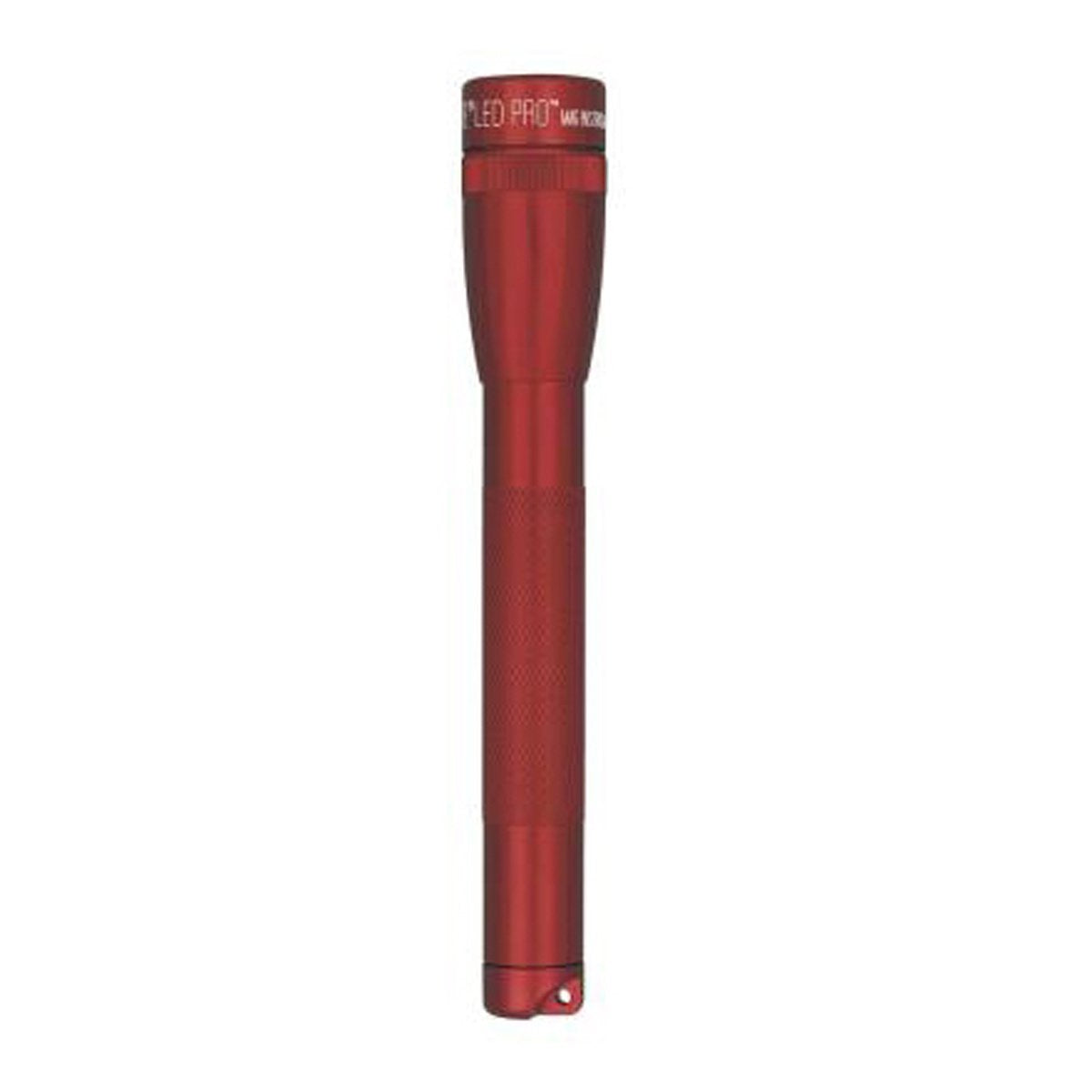 MagLite Mini Incandescent Flashlight, 2-Cell AA, Anodized Aluminum, Red, Model M2A036